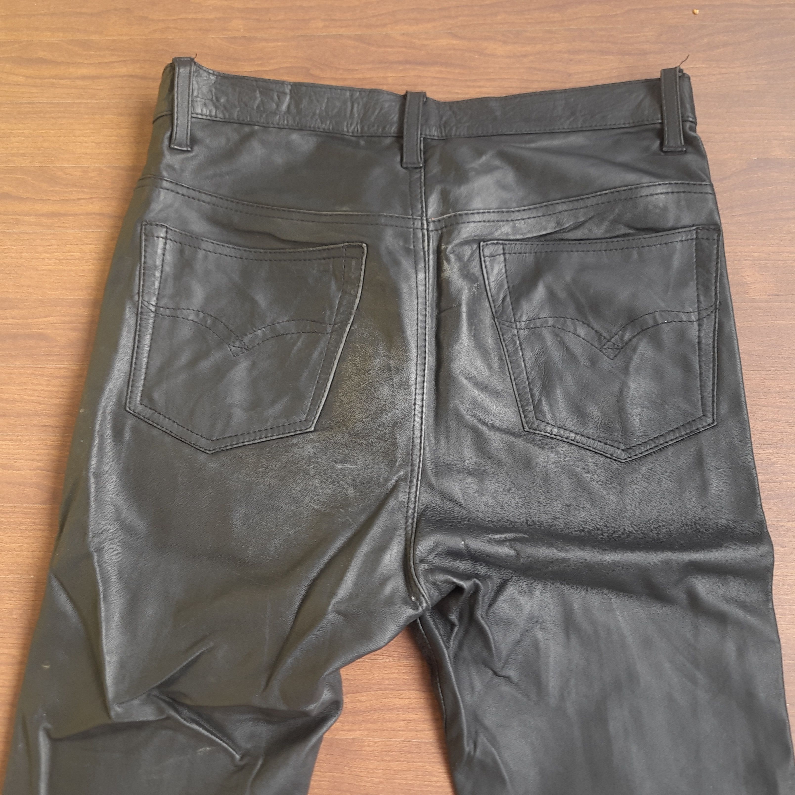 Beauty Beast Y2K No Label Leather Pants Japan Grunge Size US 30 / EU 46 - 4 Thumbnail