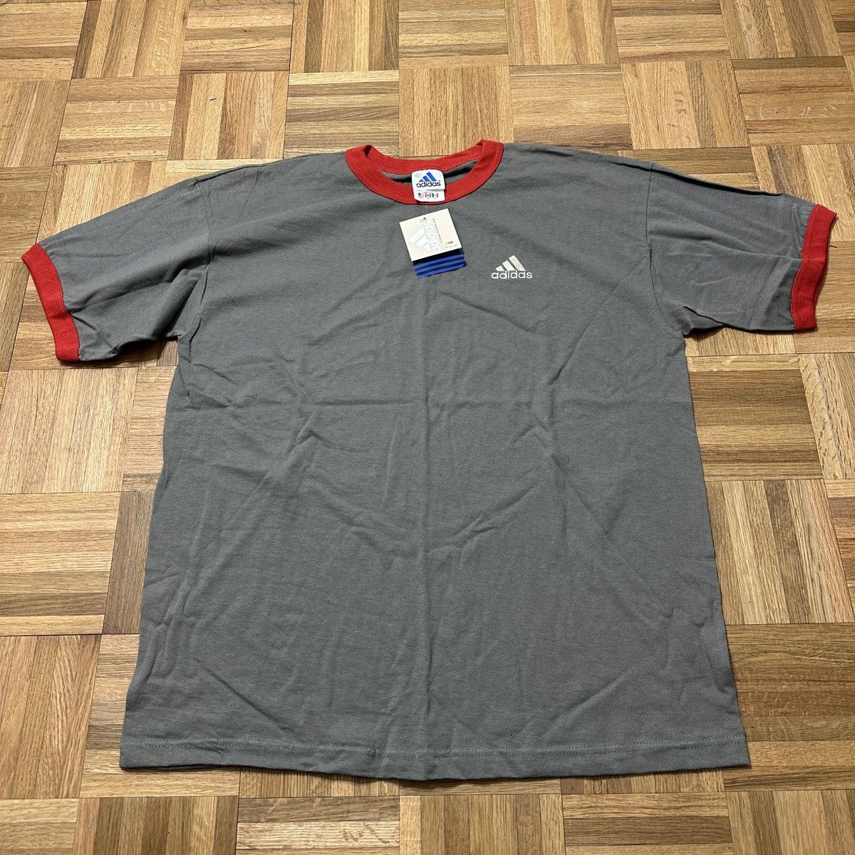Adidas Vintage Adidas ringer tee Size US L / EU 52-54 / 3 - 1 Thumbnail