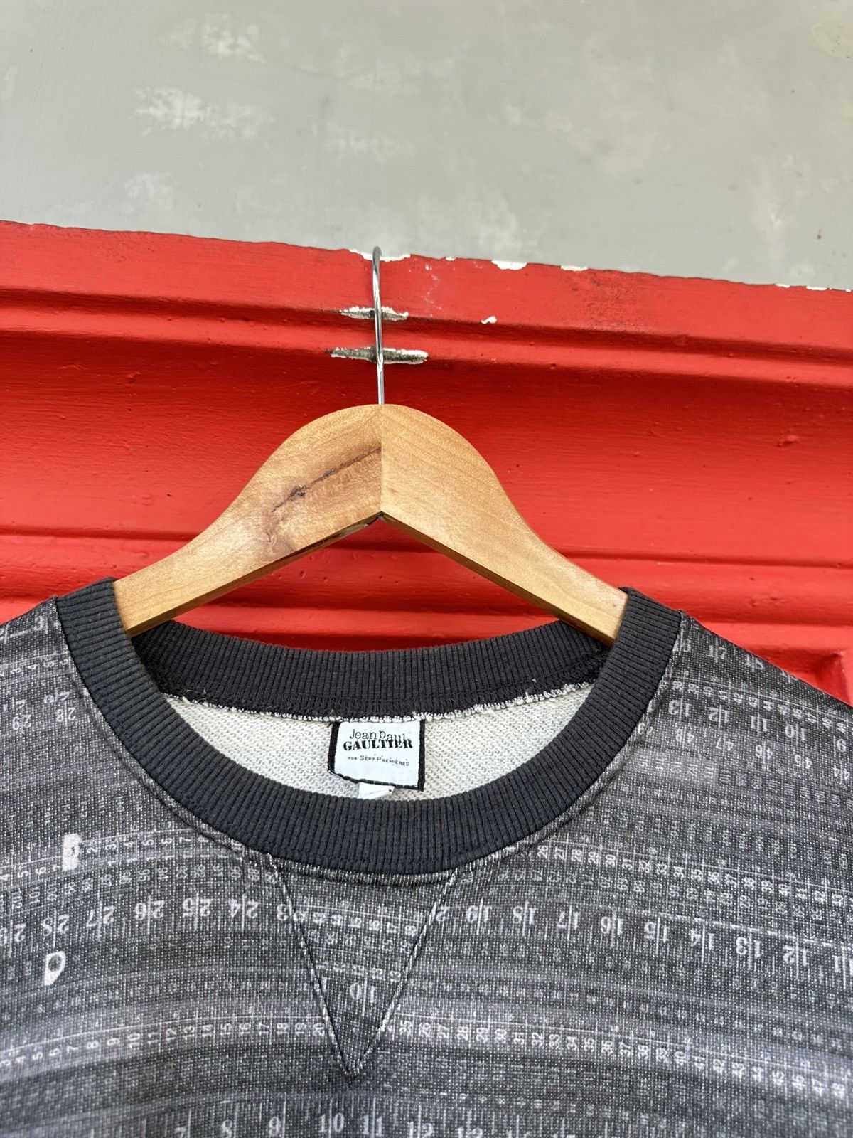Jean Paul Gaultier Jean Paul Gaultier Measurement Tape Sweatshirt Size US S / EU 44-46 / 1 - 9 Thumbnail