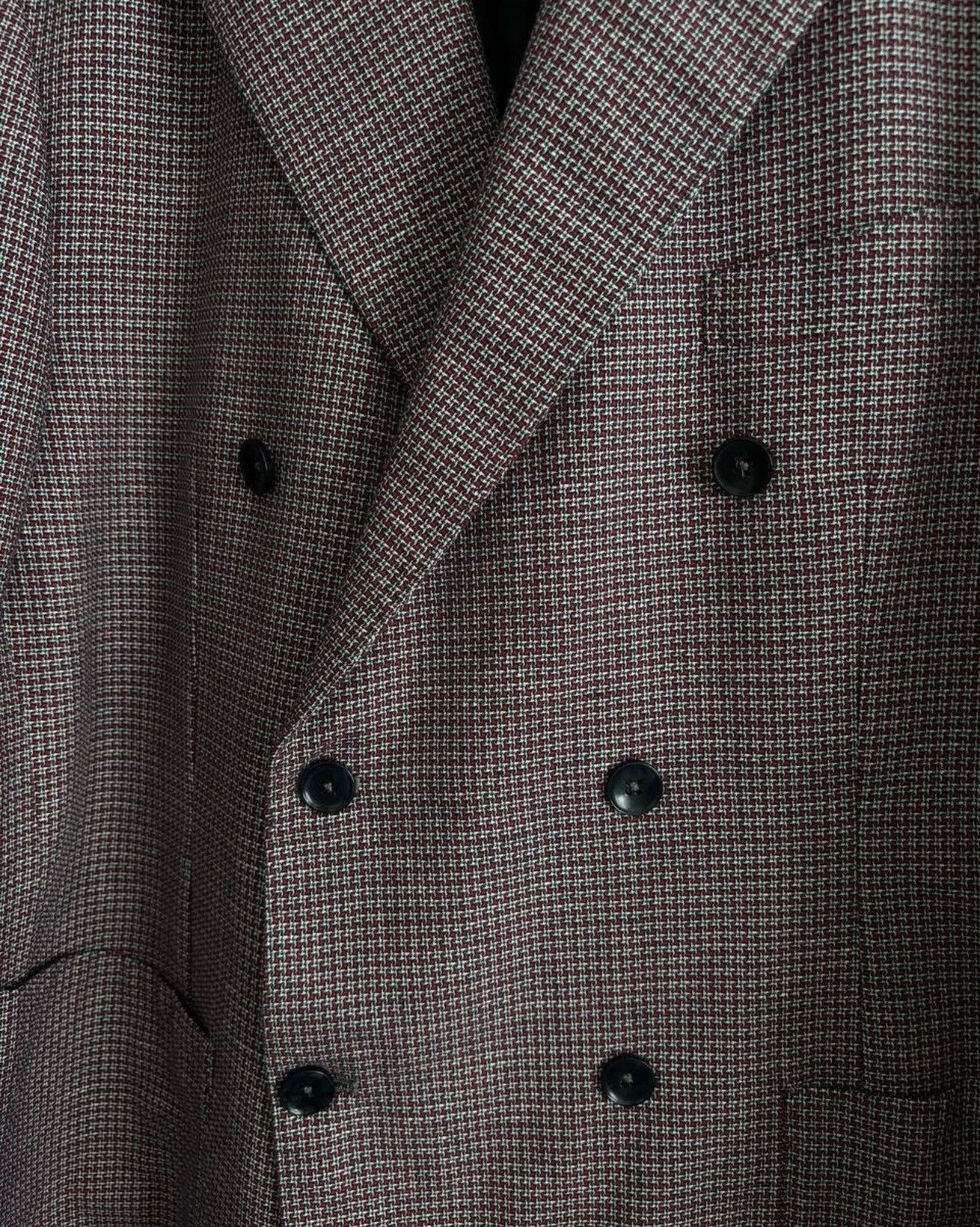 Luigi Borrelli Luigi Borrelli Napoli Blazer Double-Breasted Linen Cotton Size 54L - 9 Thumbnail