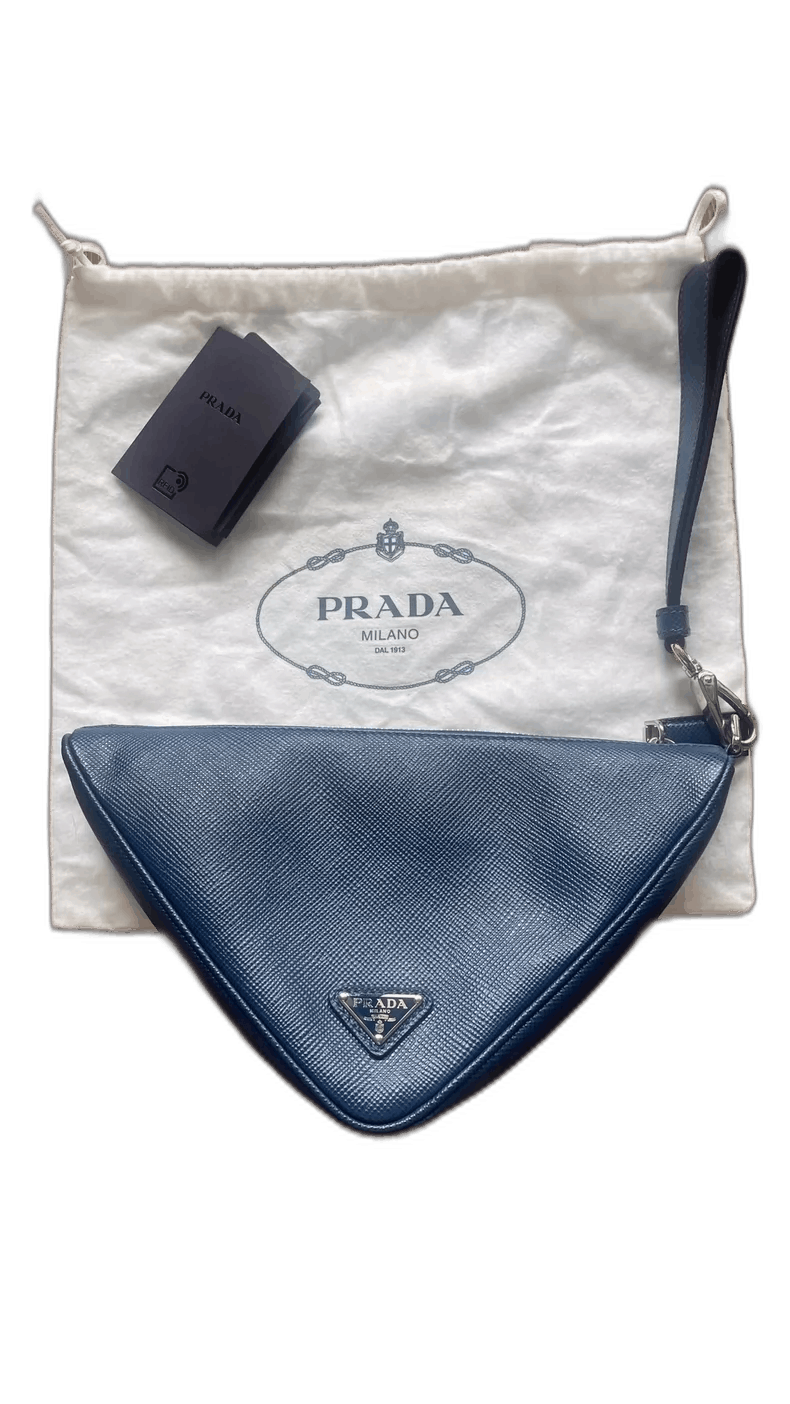 Prada New Prada Blue Handbag with Dust Bag -2505 Size ONE SIZE - 1 Thumbnail