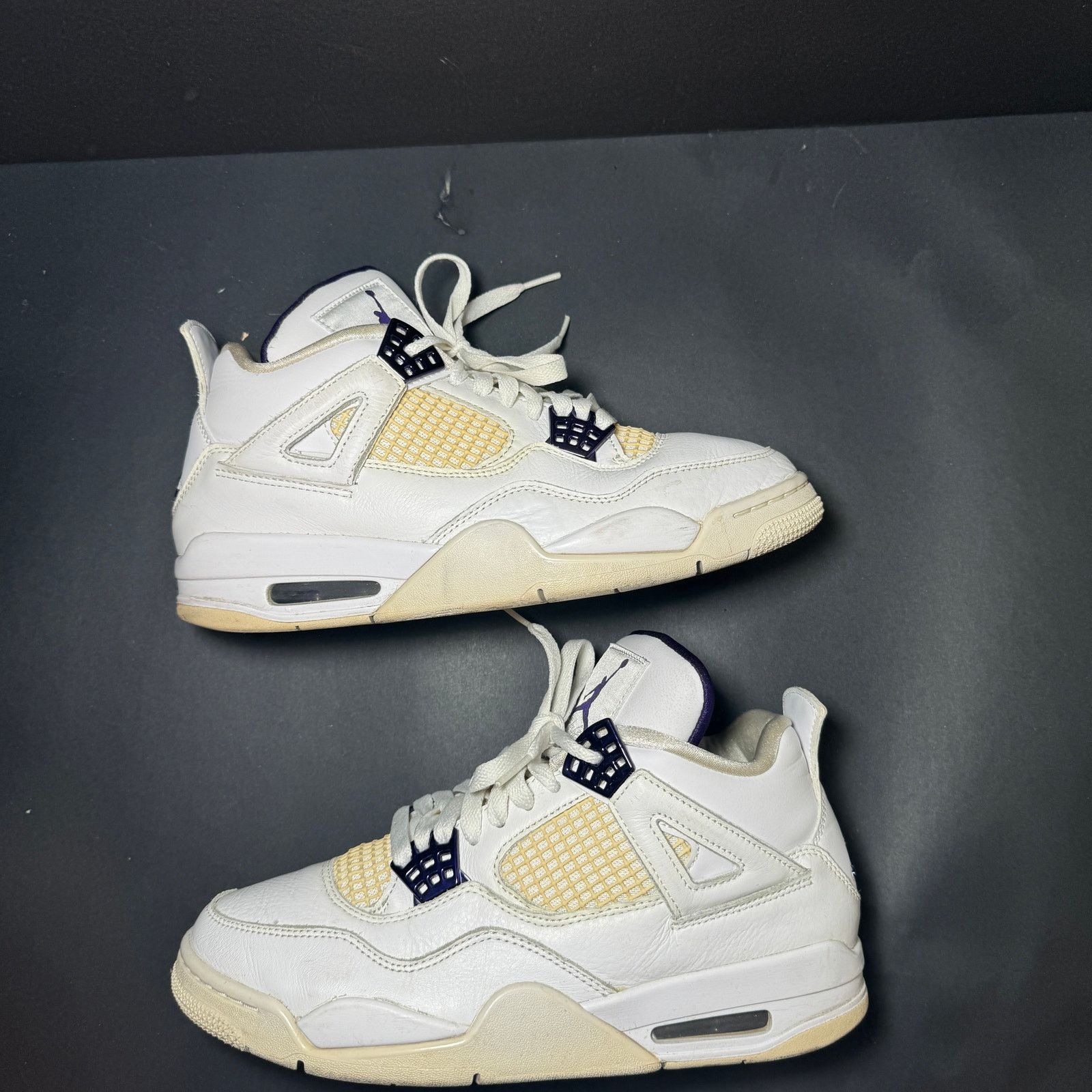 Jordan Brand × Nike Size 8 - Nike Air Jordan 4 Retro Purple Metallic Men's Shoes Size US 8 / EU 41 - 2 Thumbnail