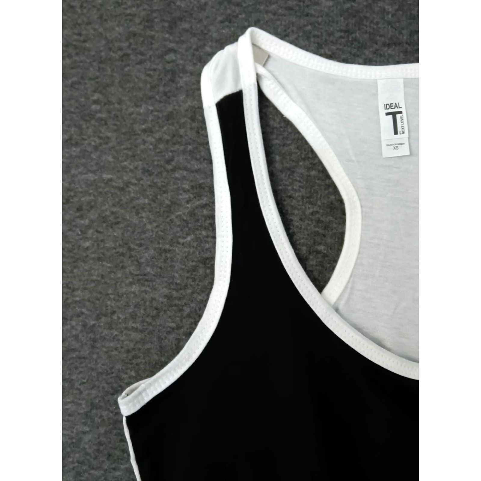 Next Level Next Level Ideal T Racerback Tank Top XS Black/White Women's Feminine Activewear Tank Top XS Size XS / US 0-2 / IT 36-38 - 7 Thumbnail