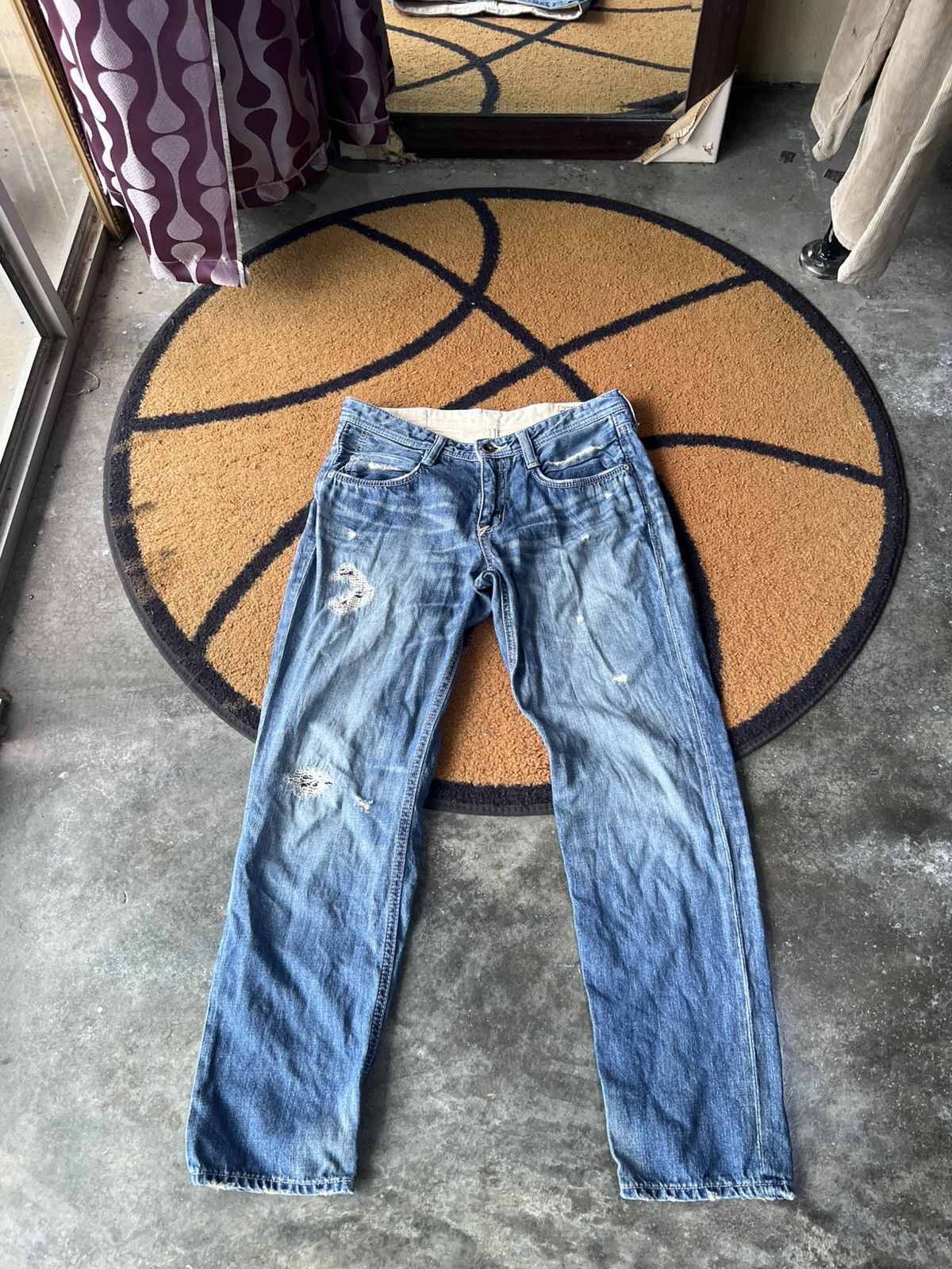 Japanese Brand 🔥Brappers Union Made Distressed Denim Size US 30 / EU 46 - 1 Thumbnail
