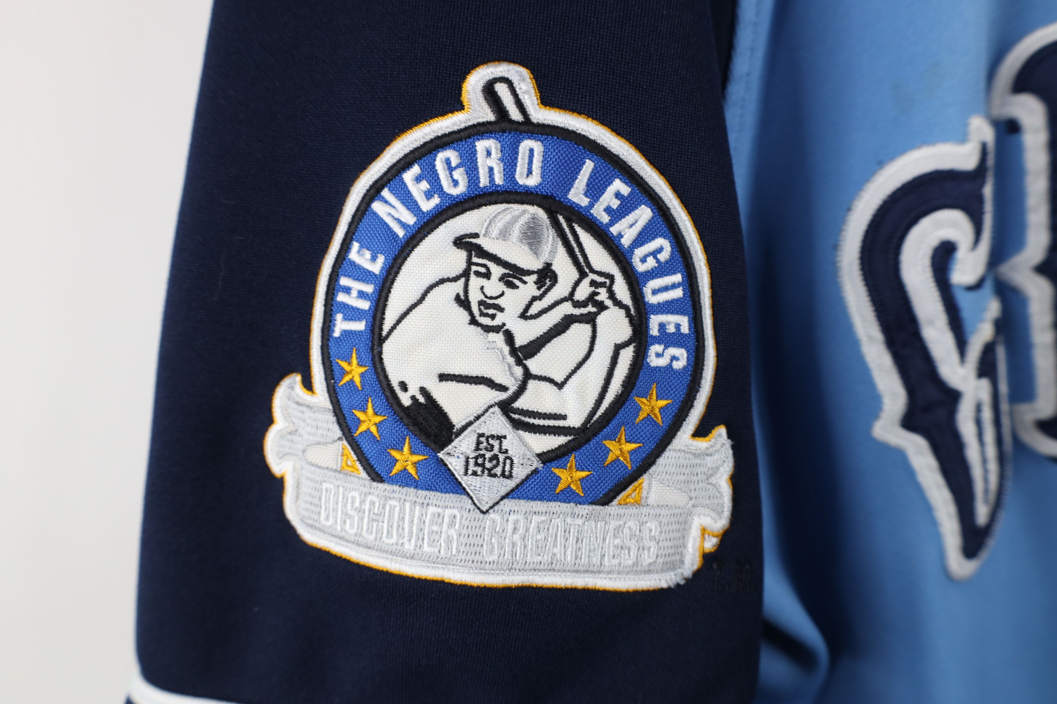 Vintage Vintage 90s Negro League Homestead Baseball Jersey Blue Size US XXL / EU 58 / 5 - 5 Thumbnail