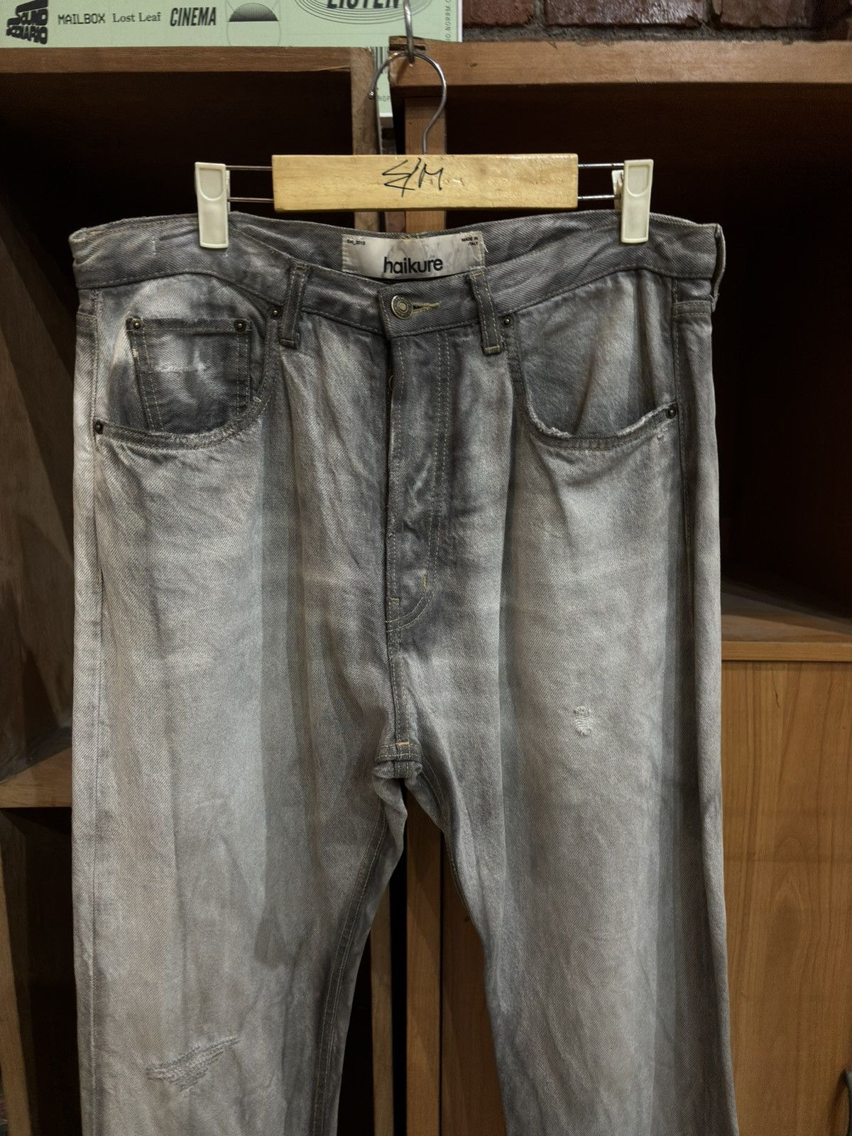 Haikure Haikure California 1951 Old Black Denim Epoch 2 Jeans Size US 33 - 2 Thumbnail