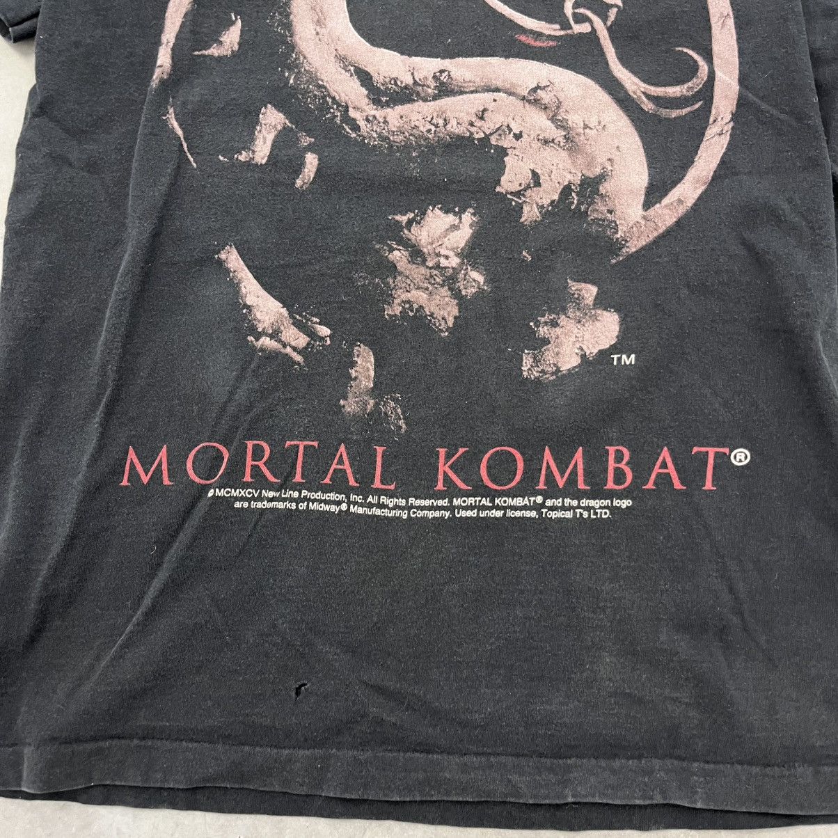Fruit Of The Loom × Vintage Vintage 1994 Mortal Combat Movie T Shirt Rare Video Game L Size US L / EU 52-54 / 3 - 3 Thumbnail