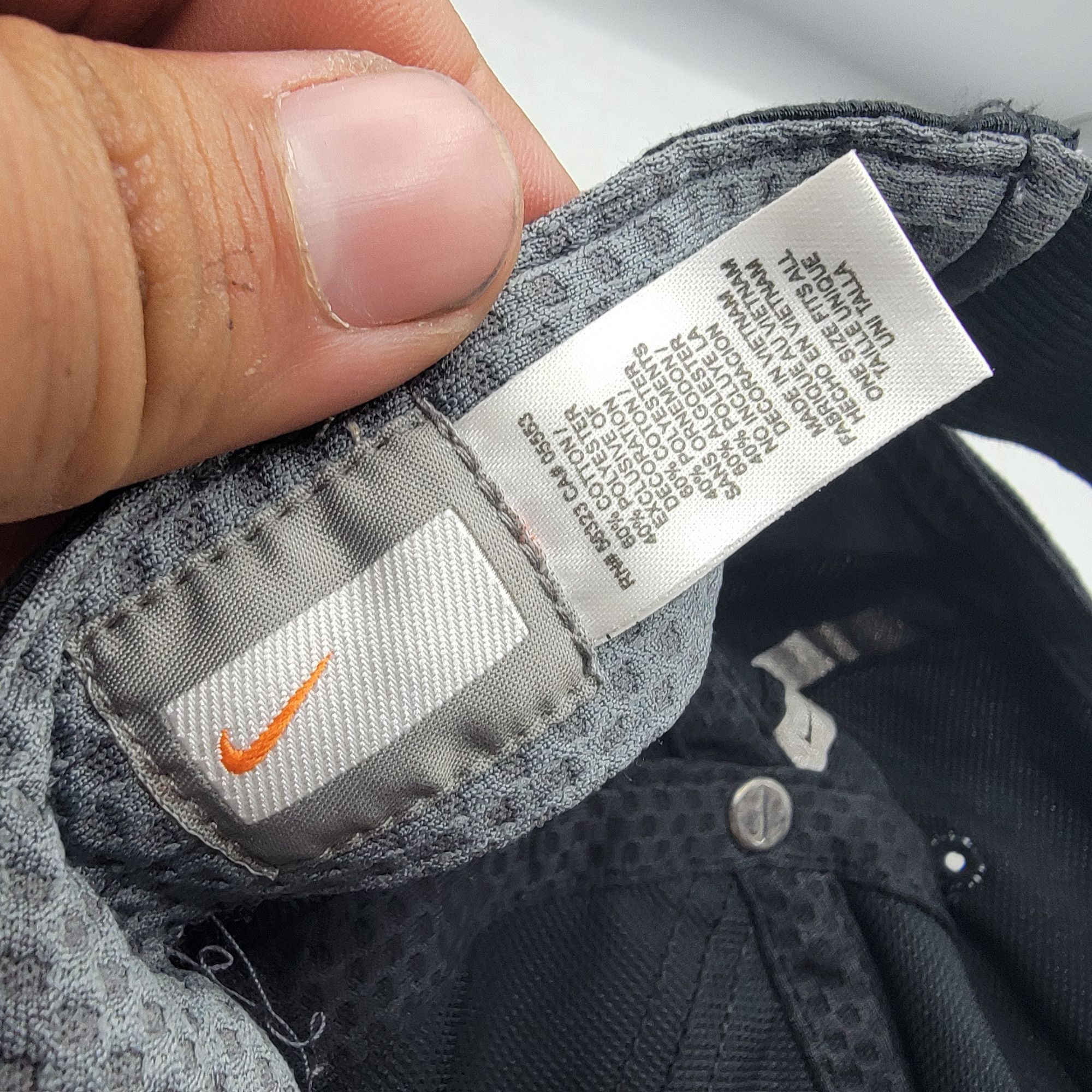 Nike Nike Adults Black Baseball Hat Cap Adjustable Casual Athleti Size ONE SIZE - 5 Thumbnail