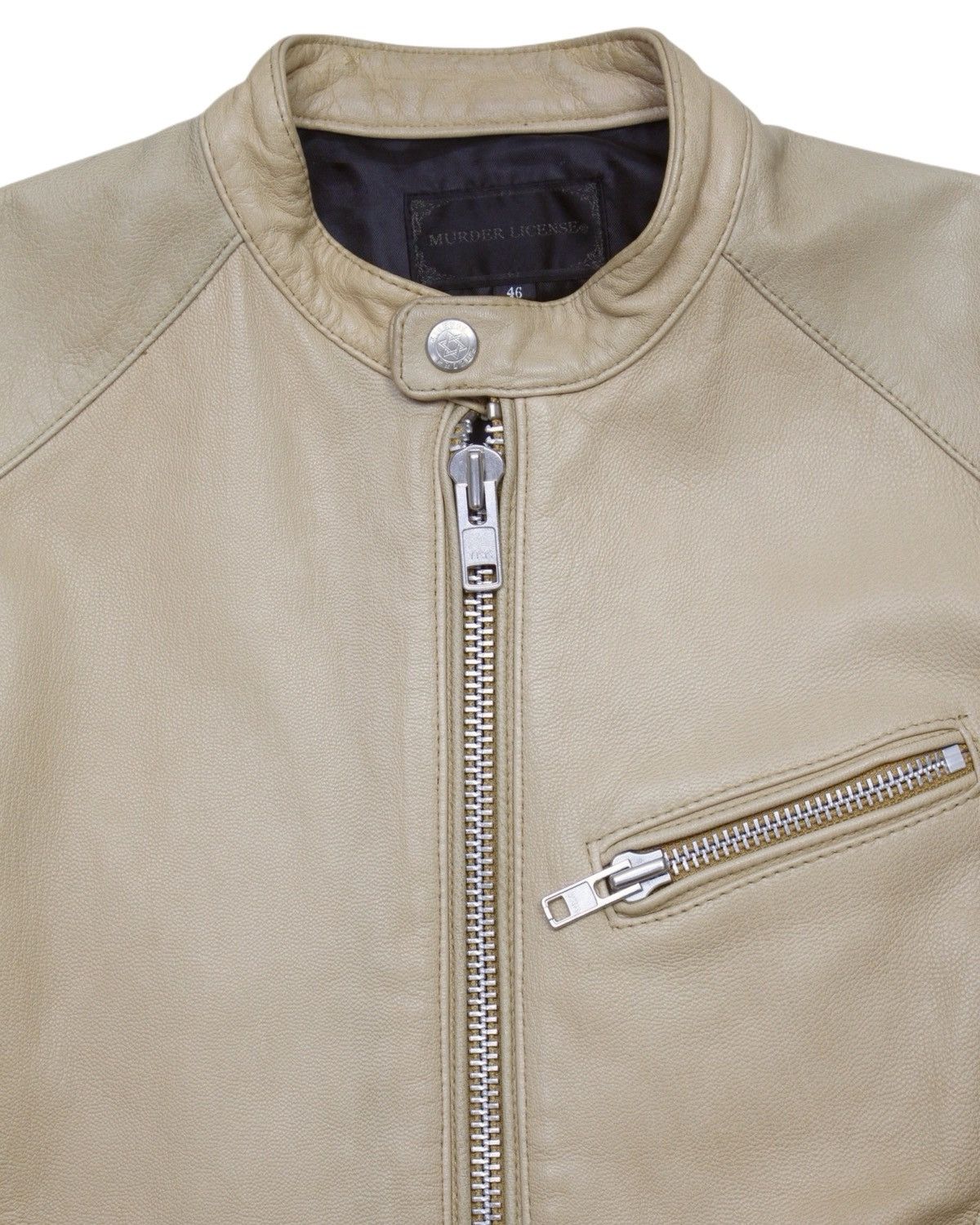 Murder License 2000S MURDER LICENSE TAN GOAT LEATHER RIDERS JACKET Size US S / EU 44-46 / 1 - 3 Thumbnail