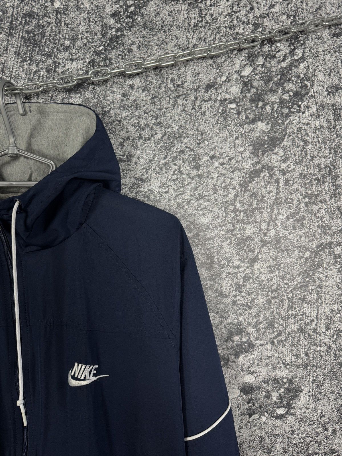 Nike Nike Vintage Full Zip Track Hooded Jacket Streetwear Size XL Size US XL / EU 56 / 4 - 2 Thumbnail