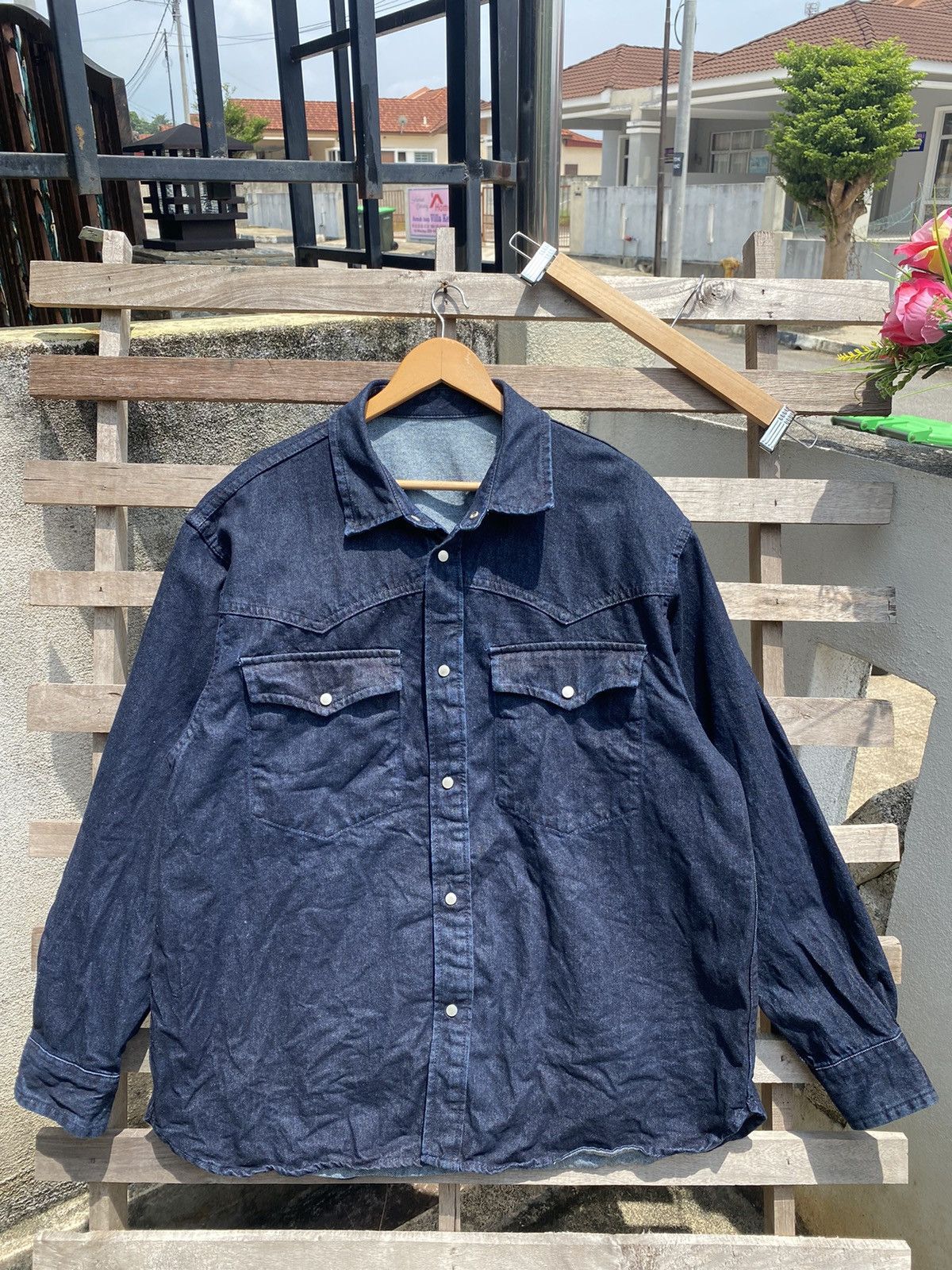 GU GU Blue Denim Jacket Big Size Size US XL / EU 56 / 4 - 2 Thumbnail
