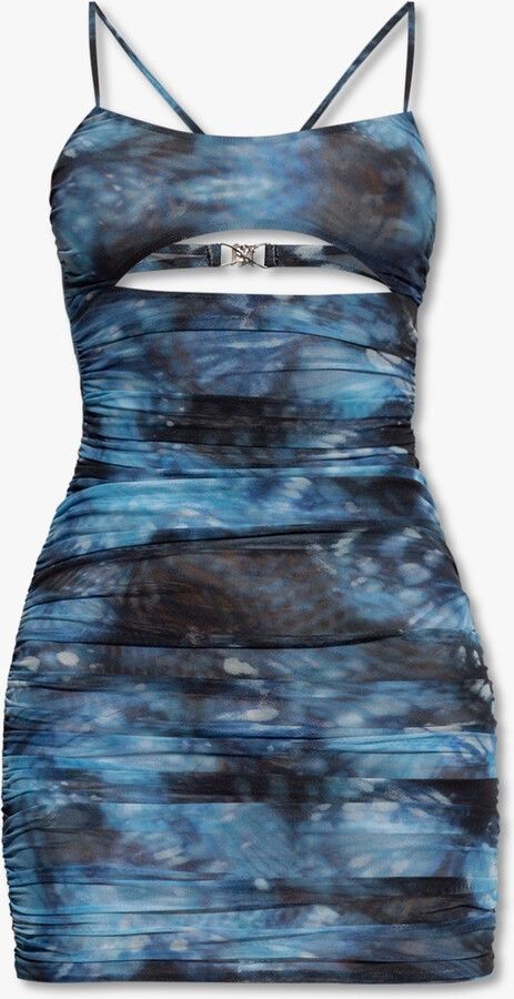 Misbhv $395 MISBHV Blue Butterfly Mini Dress Size XS / US 0-2 / IT 36-38 - 2 Thumbnail