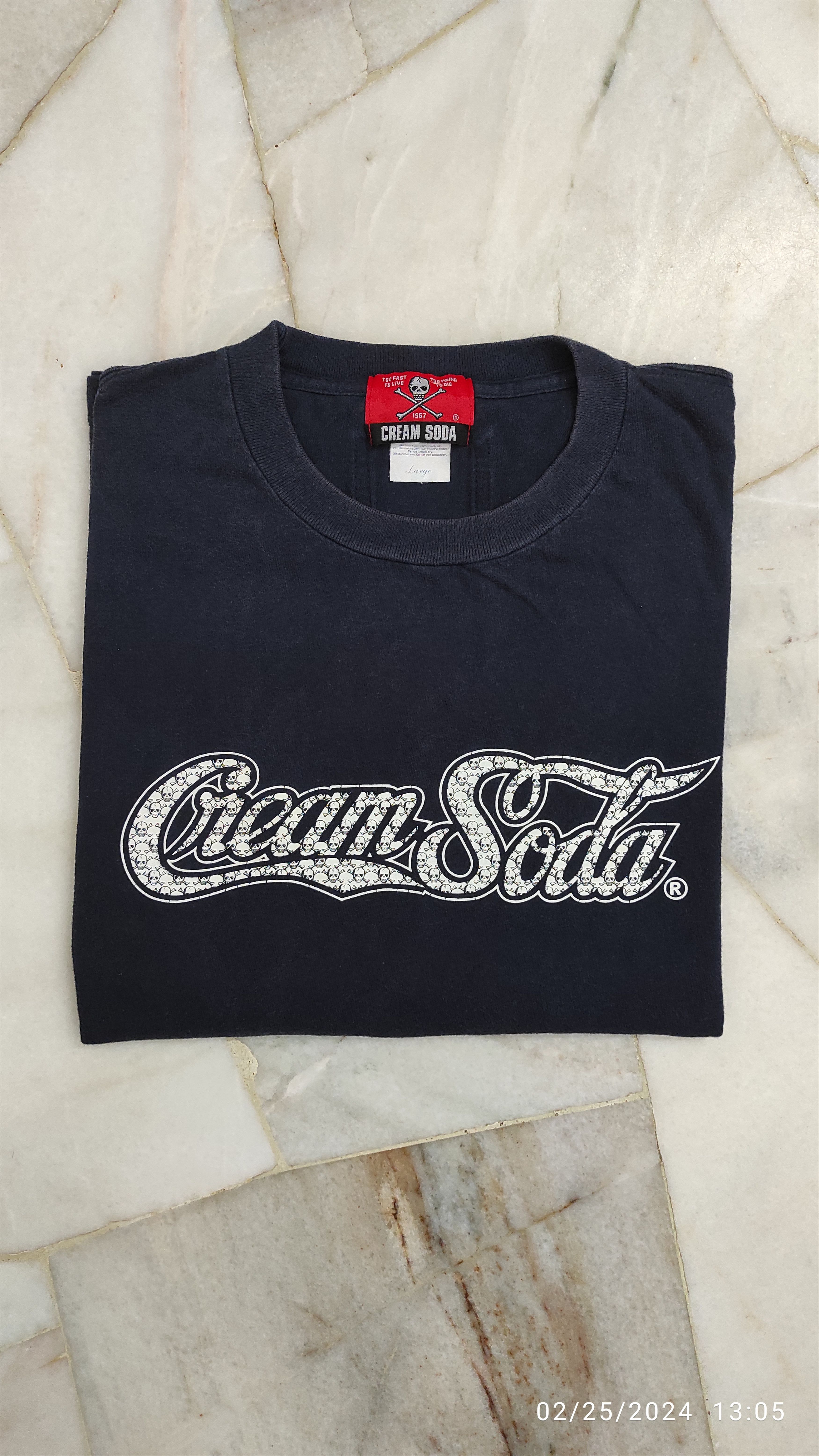 Japanese Brand Ss2007 CREAM SODA ANNIVERSARY TEE Size US L / EU 52-54 / 3 - 16 Thumbnail