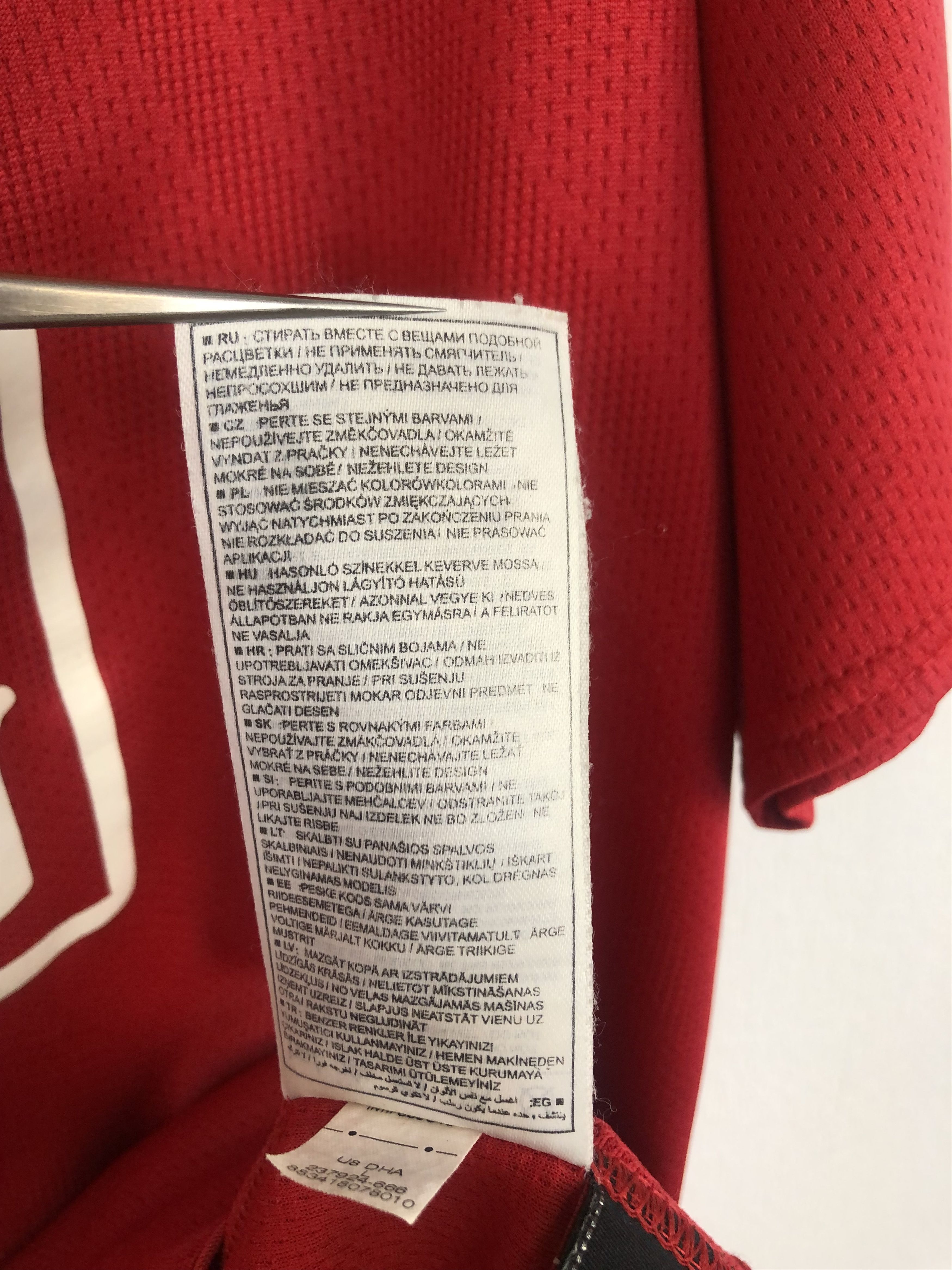 Nike Manchester United football shirt 2007 Soccer Jersey Rare Size US L / EU 52-54 / 3 - 15 Thumbnail