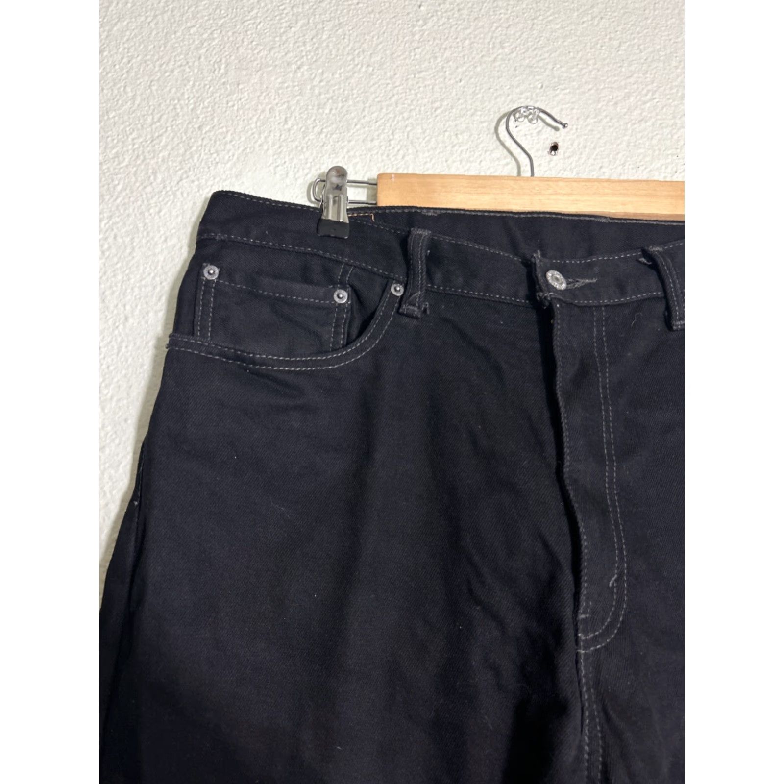 Levi's Levis 505 Black Straight Jeans Mens Size 40x32 Size Type Regular Jeans Men Black 505 Straight Size US 40 / EU 56 - 4 Thumbnail