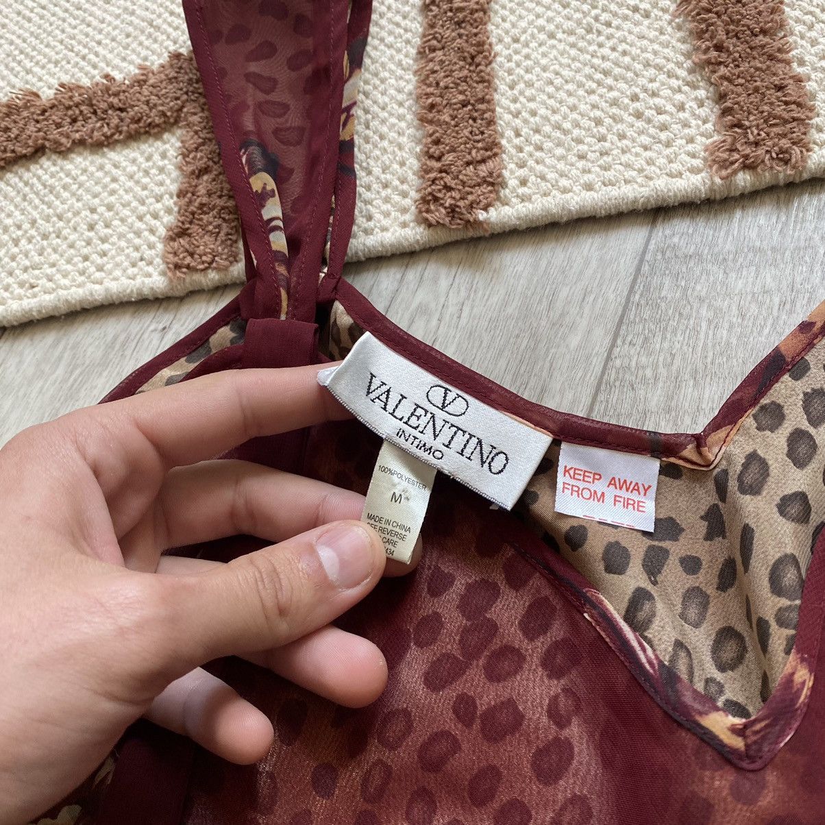 Valentino VINTAGE VALENTINO INTIMO LEOPARD AND FLOWERS MESH DRESS Size M / US 6-8 / IT 42-44 - 4 Thumbnail