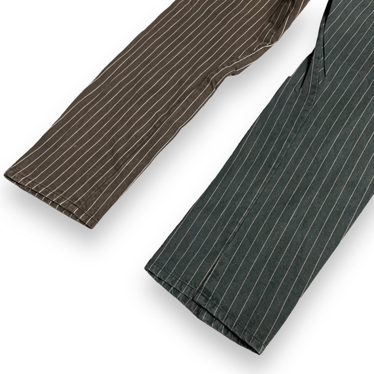 20471120 × Beauty Beast × Japanese Brand 🇯🇵 JAPANESE CUSTOM TWO TONES STRIPED SPIRAL CUT PANTS Size US 31 - 8 Thumbnail