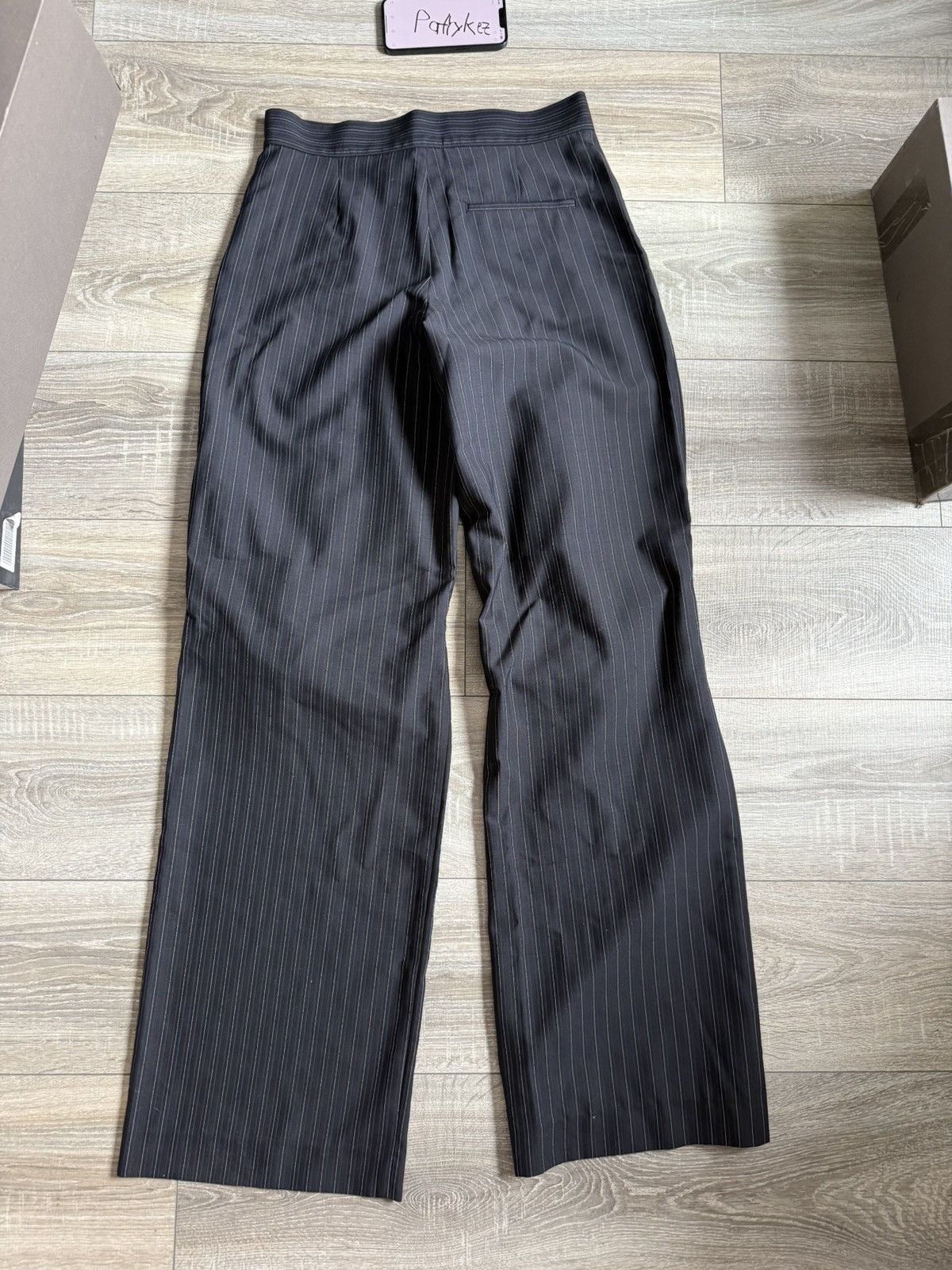 Kiko Kostadinov Kiko Kostadinov Womens Ara Draped Trousers 3M Pinstripe Size 26" / US 2 / IT 38 - 2 Thumbnail