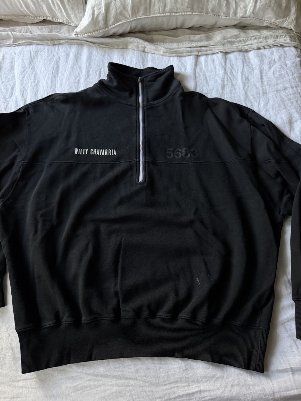 Willy Chavarria Mens Quarter Zip Sweater Size US M / EU 48-50 / 2 - 1 Thumbnail