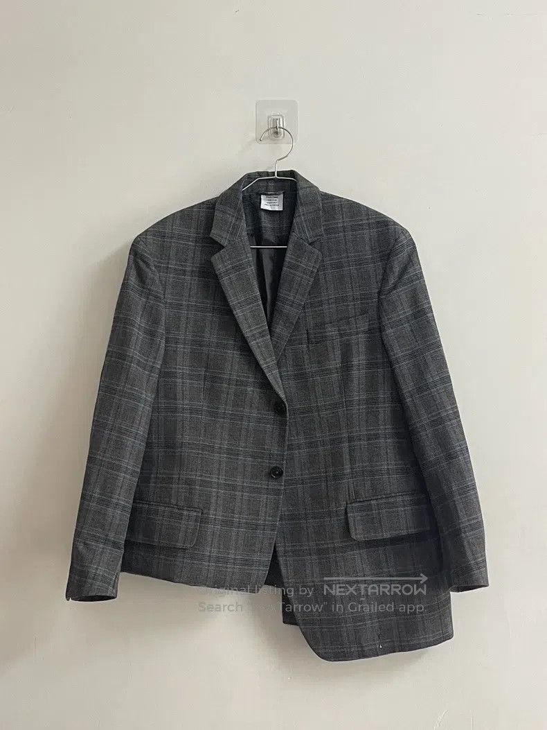Vetements Vetements Gray-blue checkered padded shoulder suit Size US XS / EU 42 / 0 - 2 Thumbnail