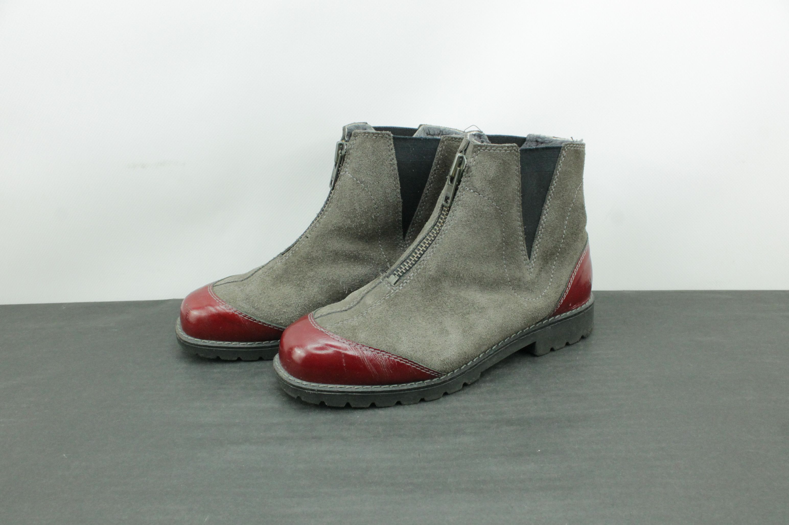Other Kandahar Hand Made Gray Suede Winter Zip Boots Size US 7 / IT 37 - 4 Thumbnail