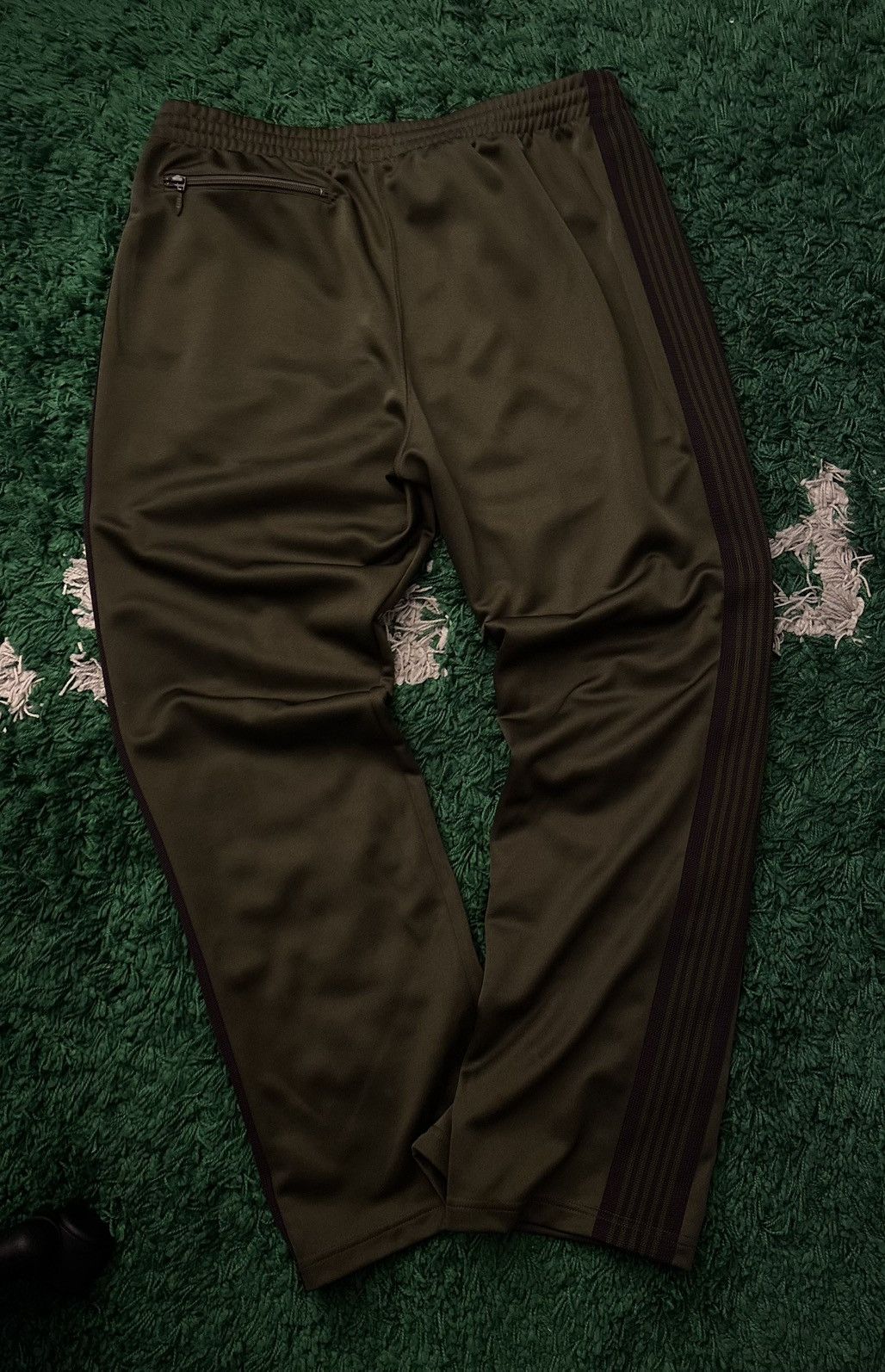 Needles Needles Track Pants (Dark Olive/Military Green) Size US 36 / EU 52 - 6 Thumbnail