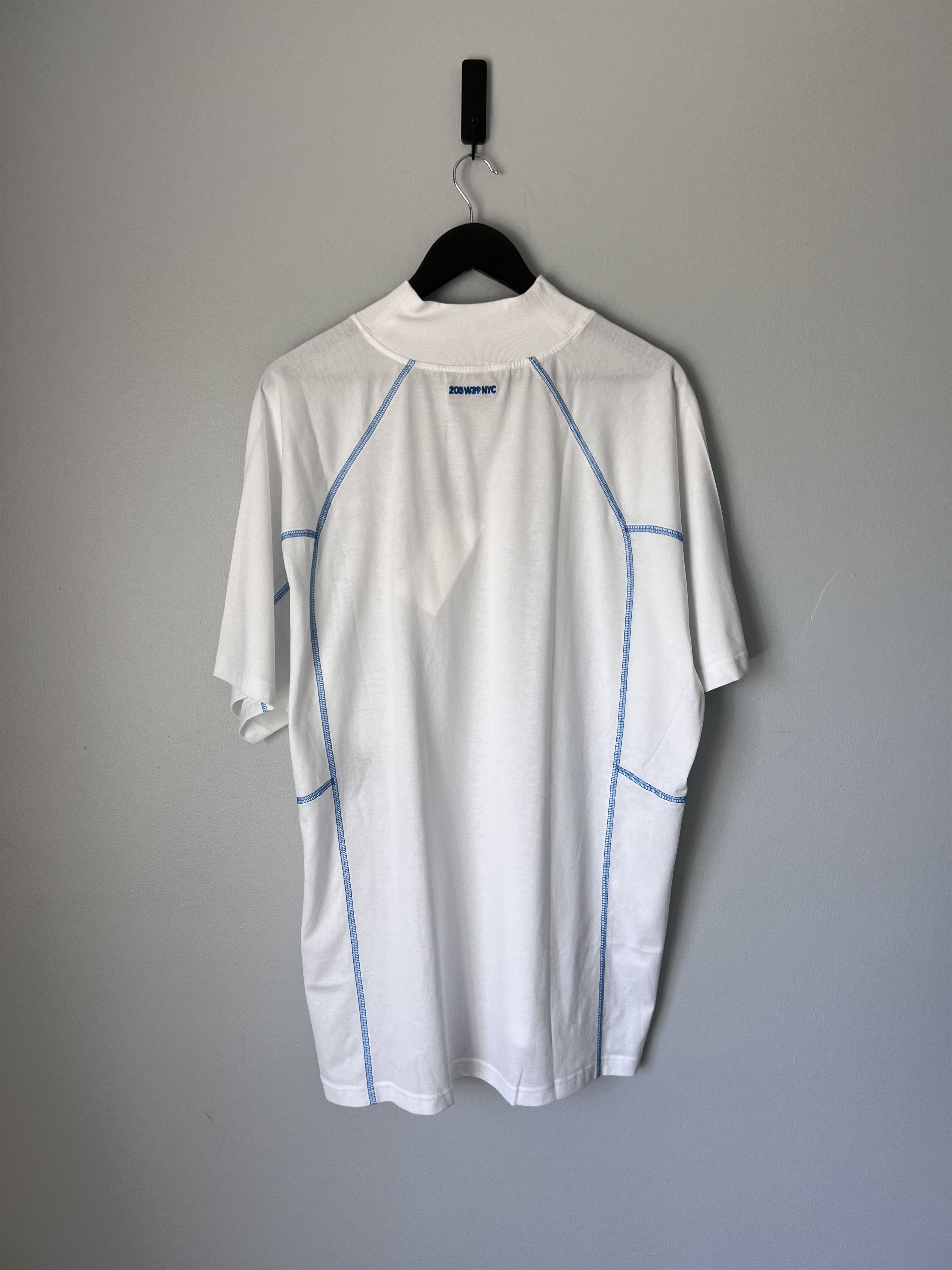 Calvin Klein 205W39NYC Calvin Klein 205W39NYC Jaws Mock Neck Tee in White Size US XL / EU 56 / 4 - 5 Thumbnail