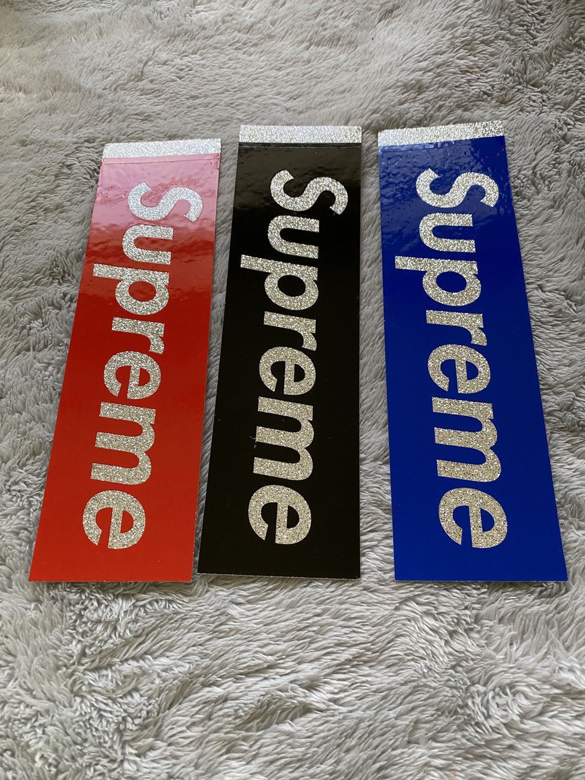 Supreme Supreme box logo sticker glitter set of 3 authentic Size ONE SIZE - 3 Thumbnail