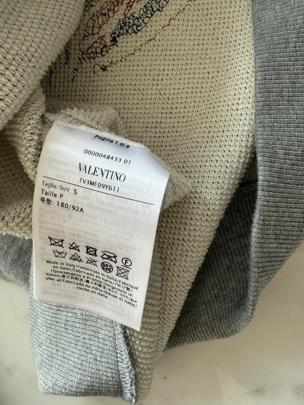 Valentino Valentino Saturn Bead-Embellished Sweatshirt Size US S / EU 44-46 / 1 - 7 Thumbnail