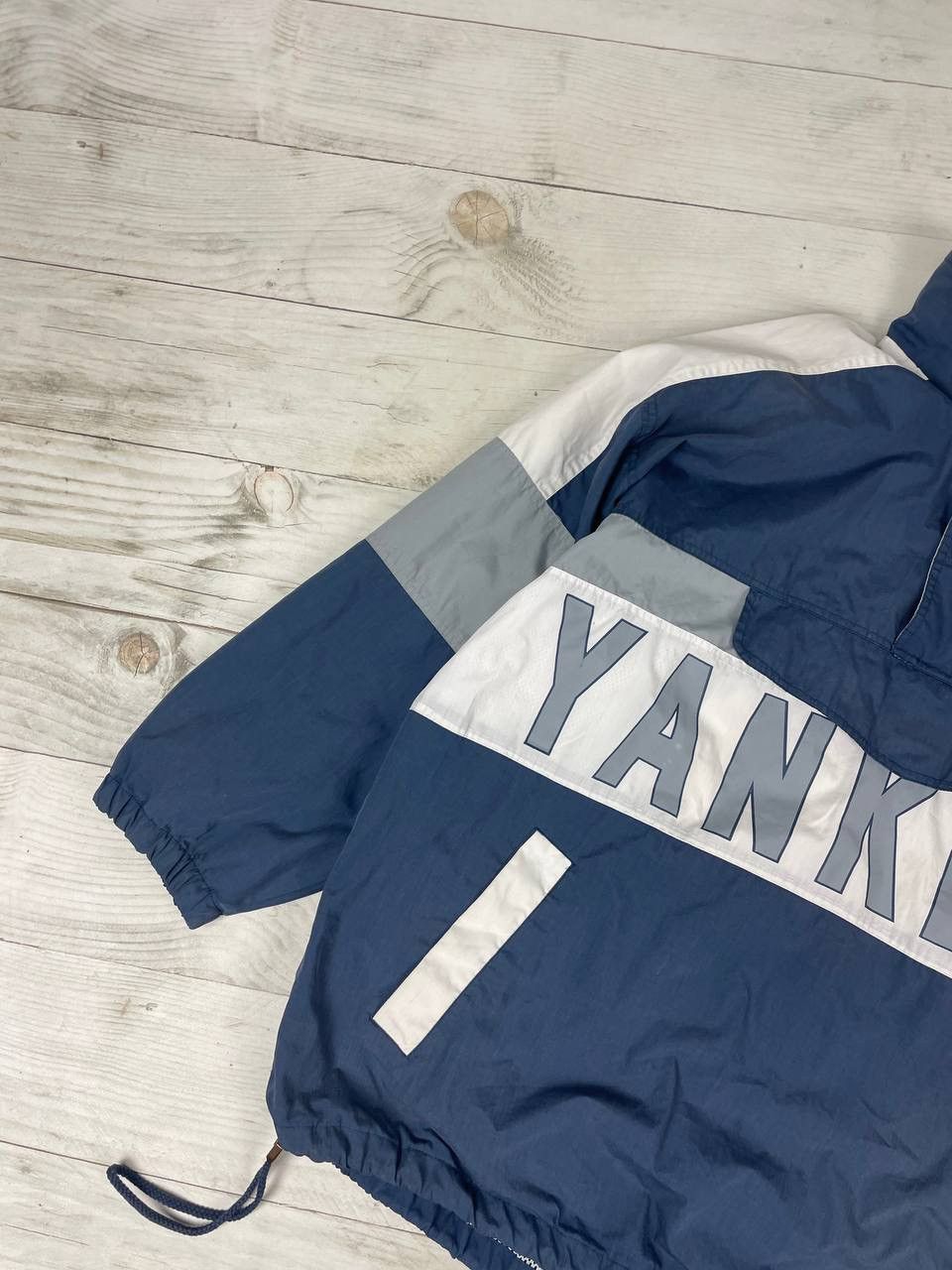 New York Yankees Vintage 90S New York Yankees Twins Apparel Nylon Jacket Size US XL / EU 56 / 4 - 5 Thumbnail