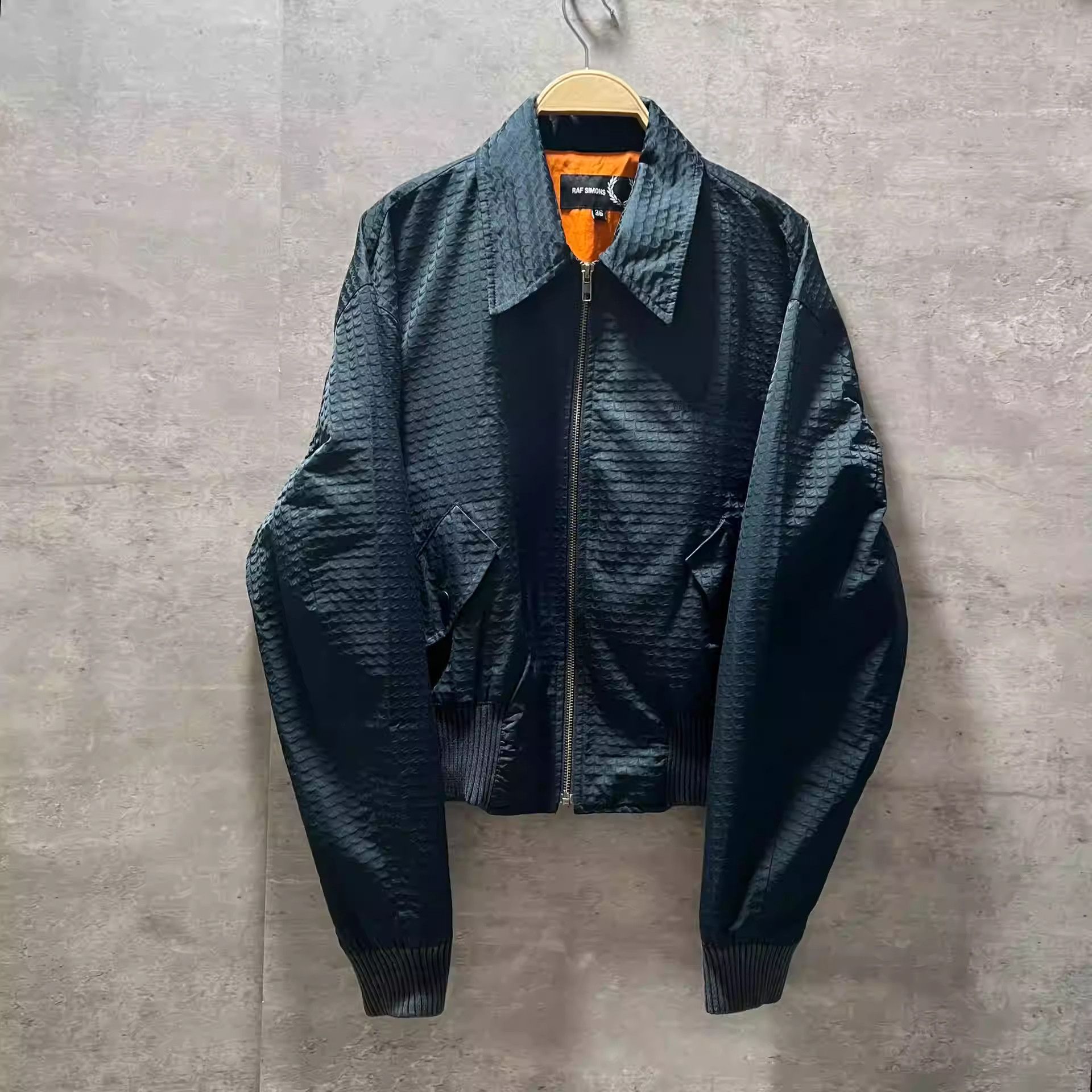 Raf Simons Pilot's Short Jacket with Lapel and Lapel Neck, Dark Navy Size US S / EU 44-46 / 1 - 1 Thumbnail