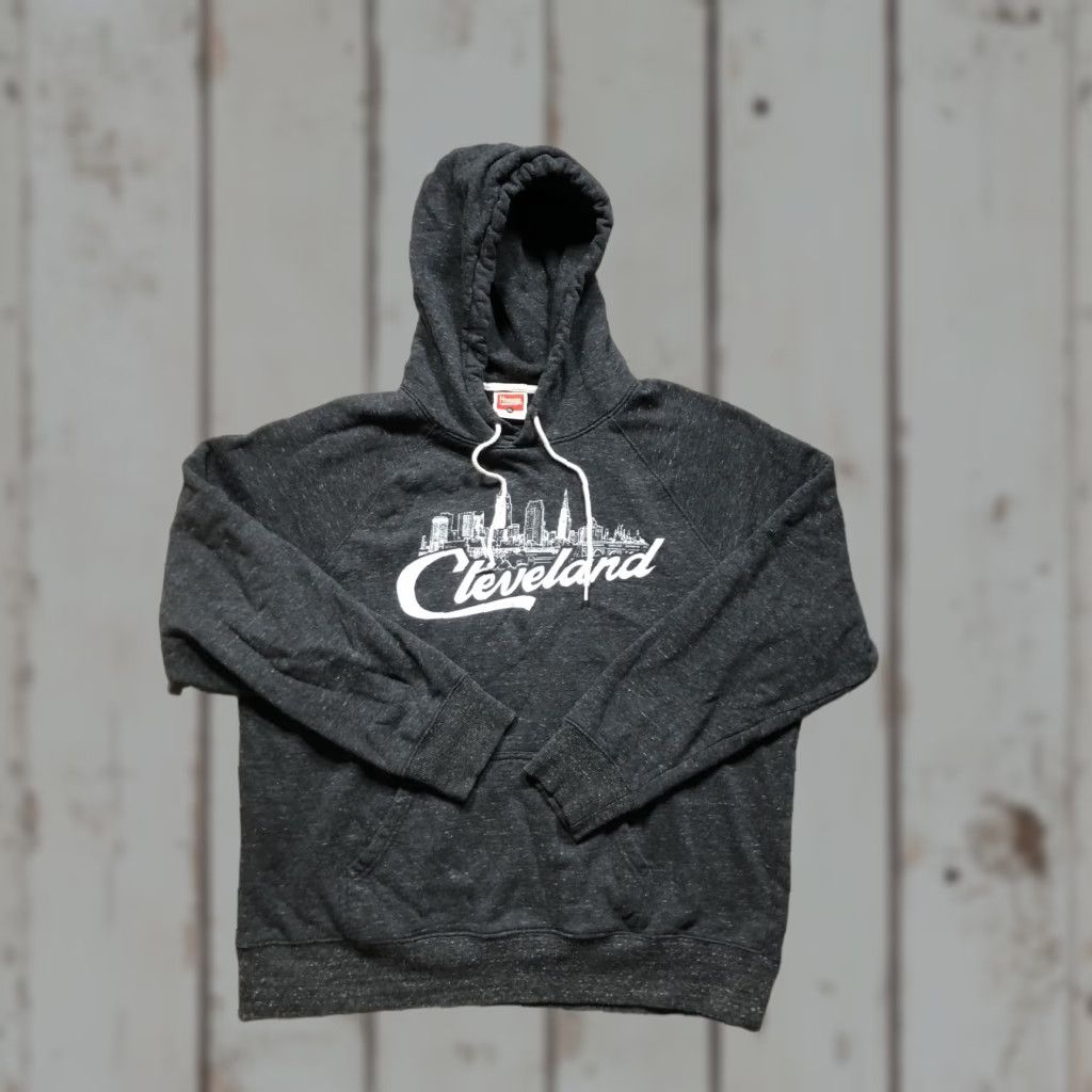 Vintage Homage Hoodie Sweatshirt Mens XL Charcoal Cleveland Skyline Graphic Pullover Size US XL / EU 56 / 4 - 1 Thumbnail