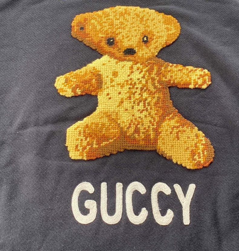 Gucci Gucci Teddy Bear Embroidered Cotton Sweatshirt-2505 Size US S / EU 44-46 / 1 - 4 Thumbnail