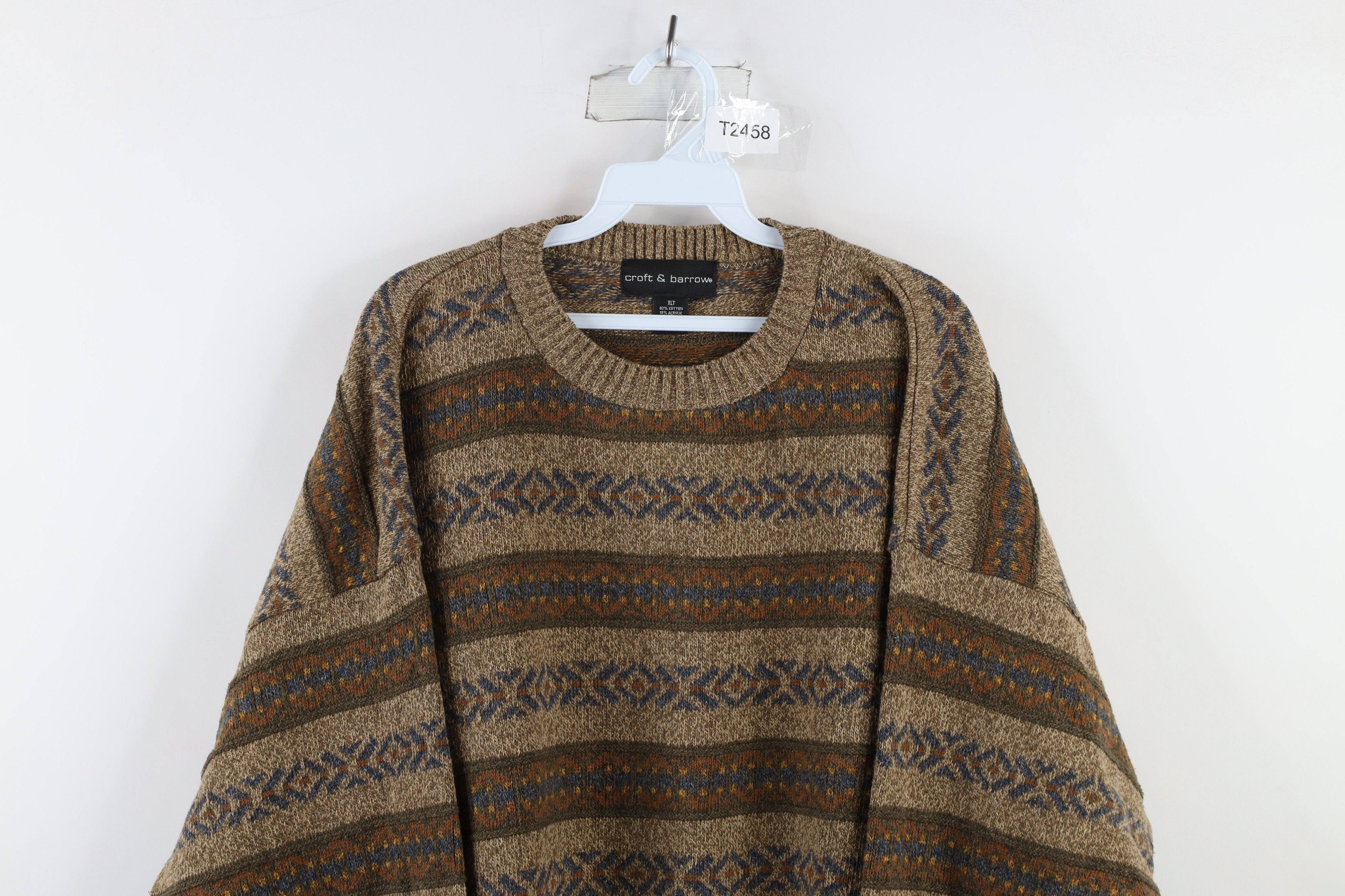 Vintage Vintage 90s Streetwear Fair Isle Knit Sweater USA Size US XL / EU 56 / 4 - 2 Thumbnail