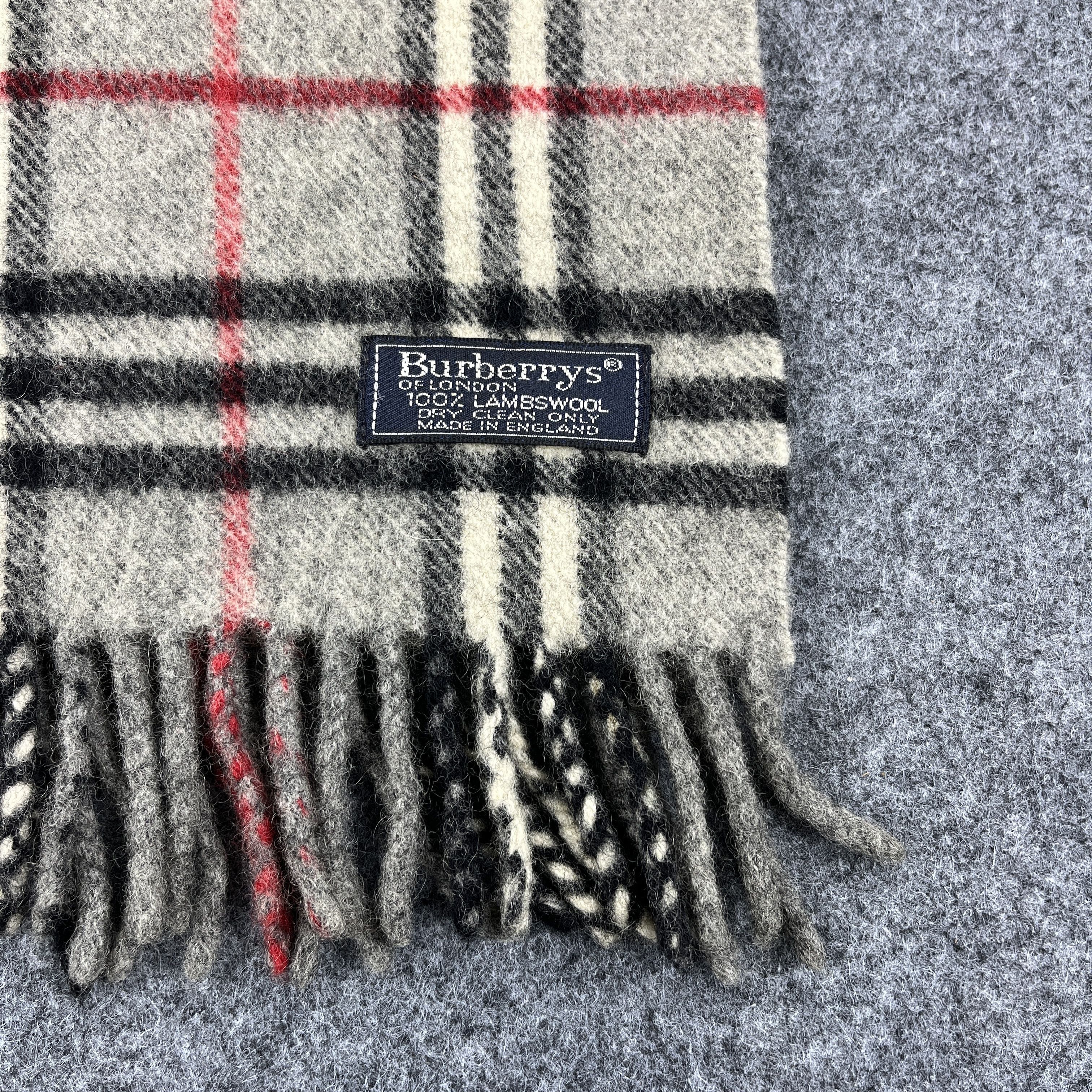 Burberry × Vintage Vintage Burberry Scarf / Muffler / Neckwear T1144 Size ONE SIZE - 6 Thumbnail