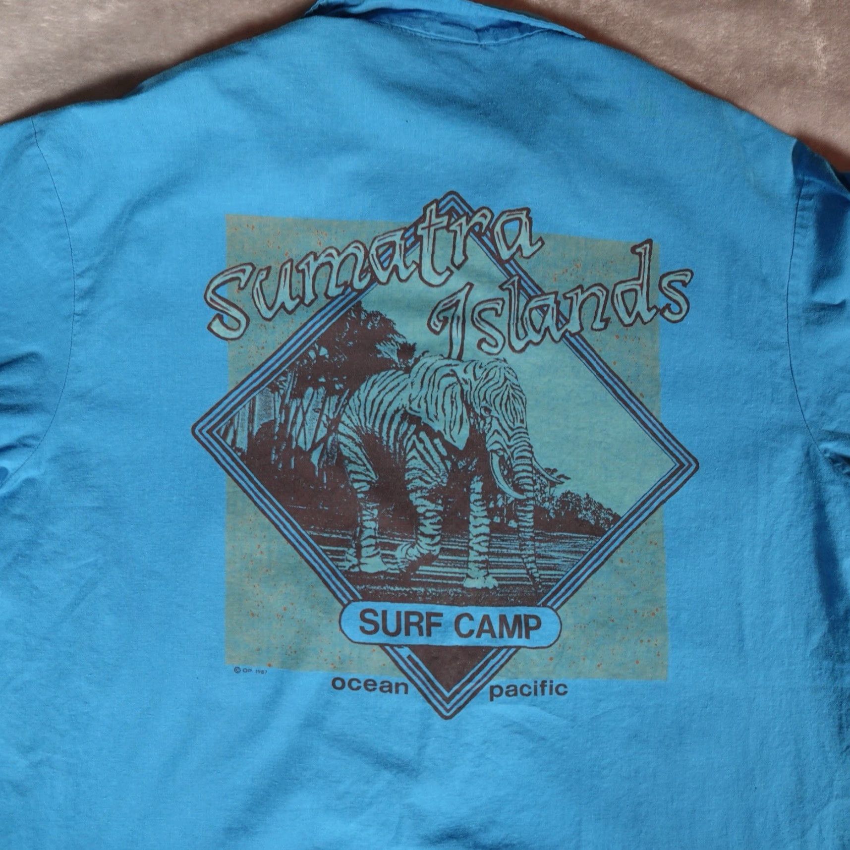 Ocean Pacific VINTAGE Ocean Pacific Graphic Print Button-Up Shirt Mens Large Blue 80s Size US L / EU 52-54 / 3 - 2 Thumbnail