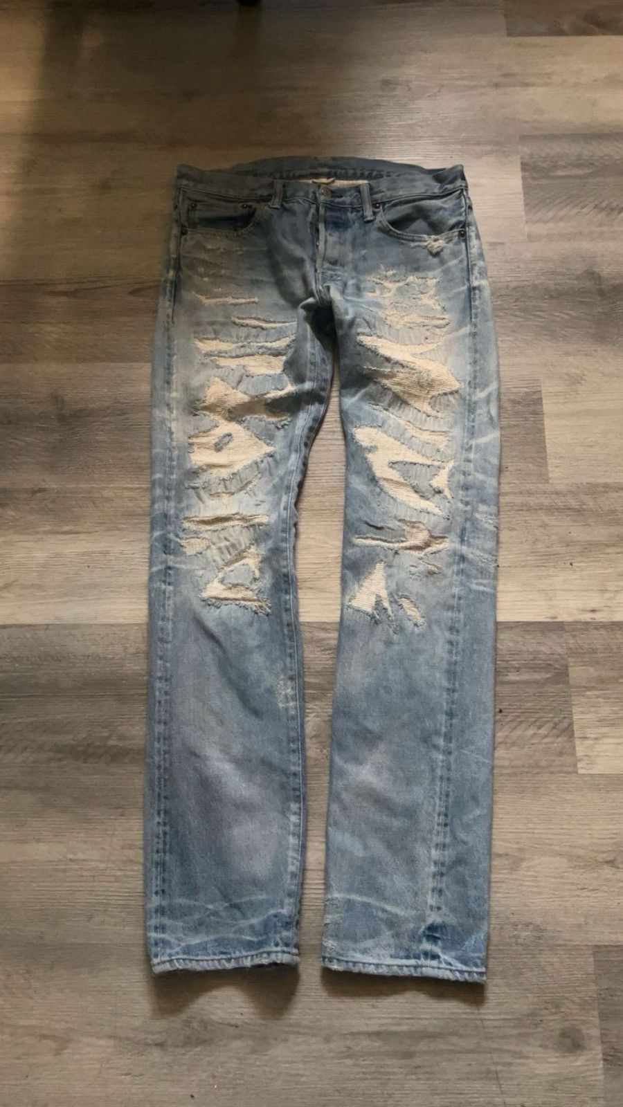 Other Light Blue Selvedge Denim Size US 30 / EU 46 - 1 Thumbnail
