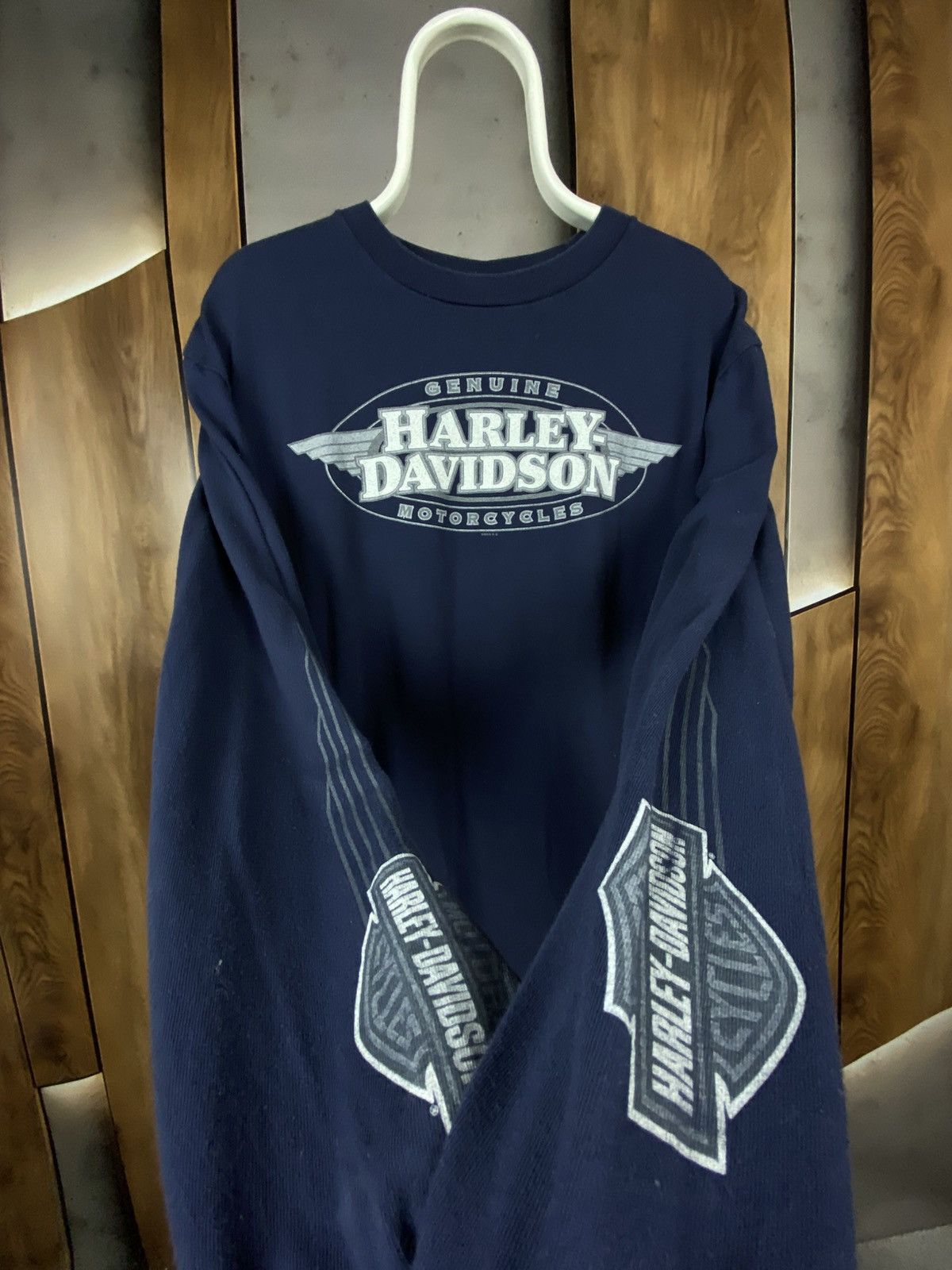 Harley Davidson 🔥Vintage 00s Sweatshirt Long Sleeve Harley Davidson America🔥 Size US L / EU 52-54 / 3 - 3 Thumbnail
