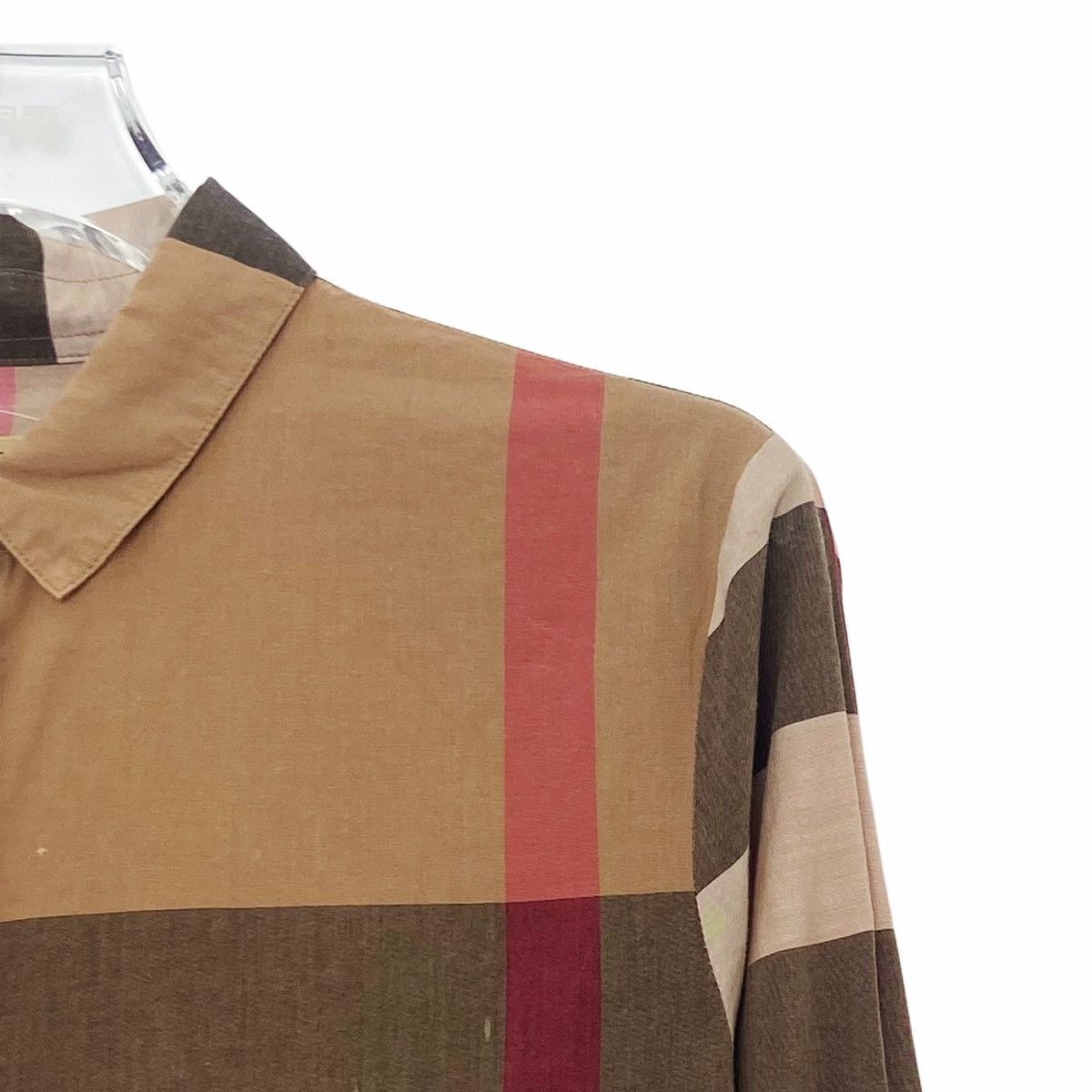 Burberry Burberry Plaid Printed Loose Long Sleeve Shirt K26WX Size XS / US 0-2 / IT 36-38 - 3 Thumbnail