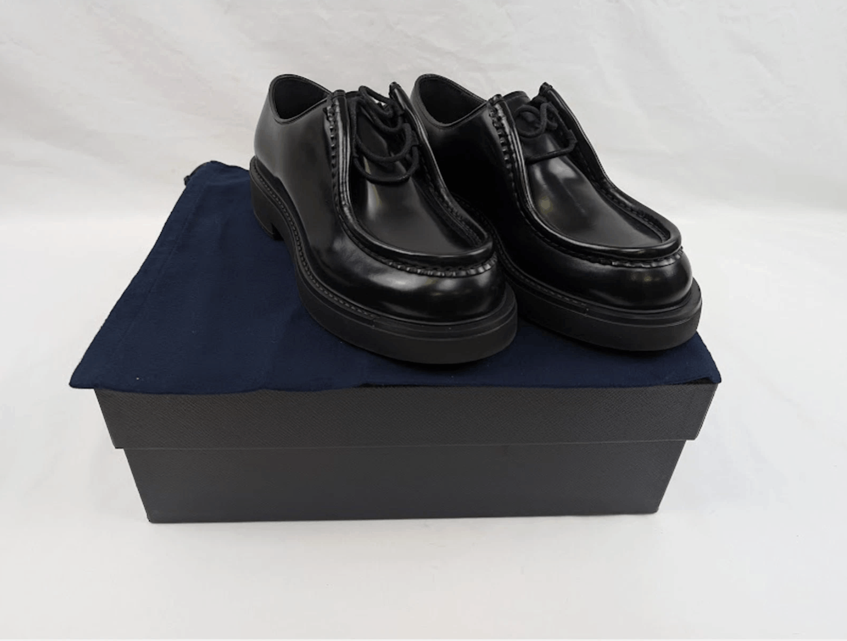 Prada Prada Diapason Raf Simons Derby Loafers Black US 12 Size US 12 / EU 45 - 11 Thumbnail