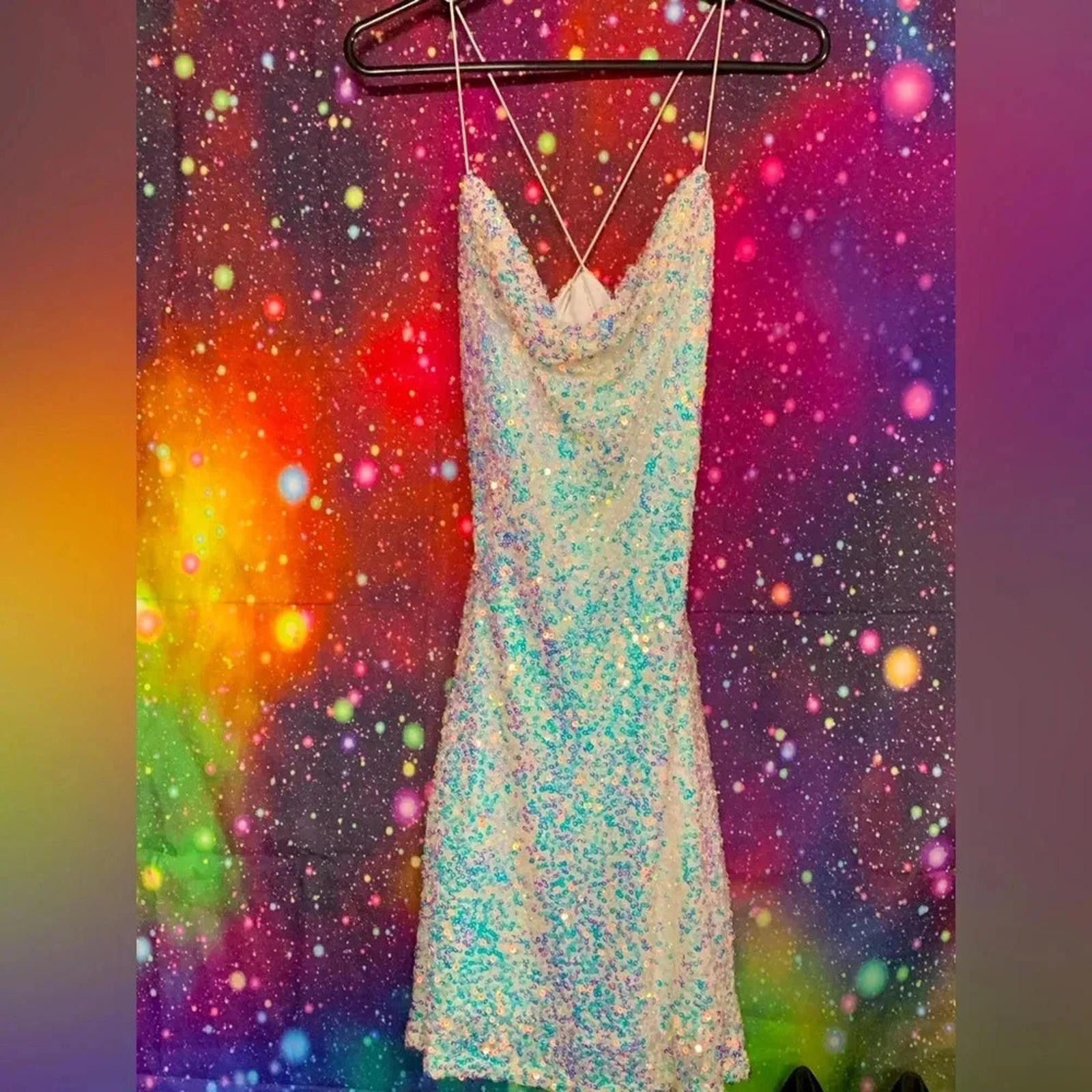 Windsor Smith Windsor white sequin dress Size L / US 10 / IT 46 - 3 Thumbnail