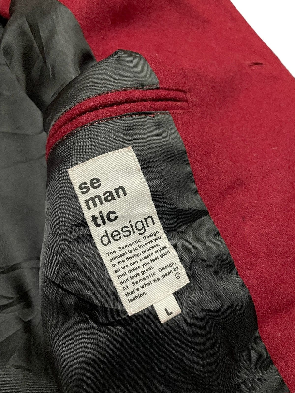 semanticdesign Double Breasted Wool Coat Jacket Size US L / EU 52-54 / 3 - 7 Thumbnail