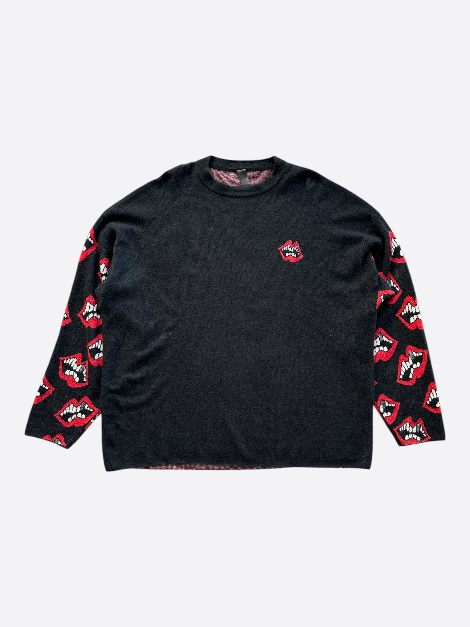 Chrome Hearts Chrome Hearts Matty Boy Black & Red Chomper Cashmere Sweater Size US XXL / EU 58 / 5 - 1 Thumbnail