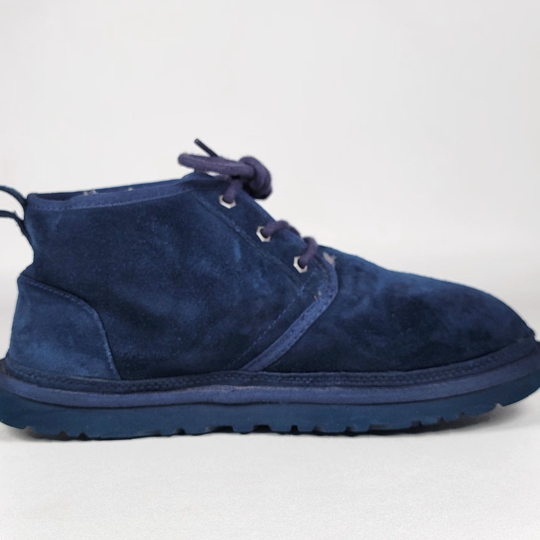 Ugg UGG Boots Men Neumel Suede Chukka Navy 3236 Size 10 Casual Travel Wool Lined Round Toe Lace Up Shoes Mens Size US 10 / EU 43 - 6 Thumbnail