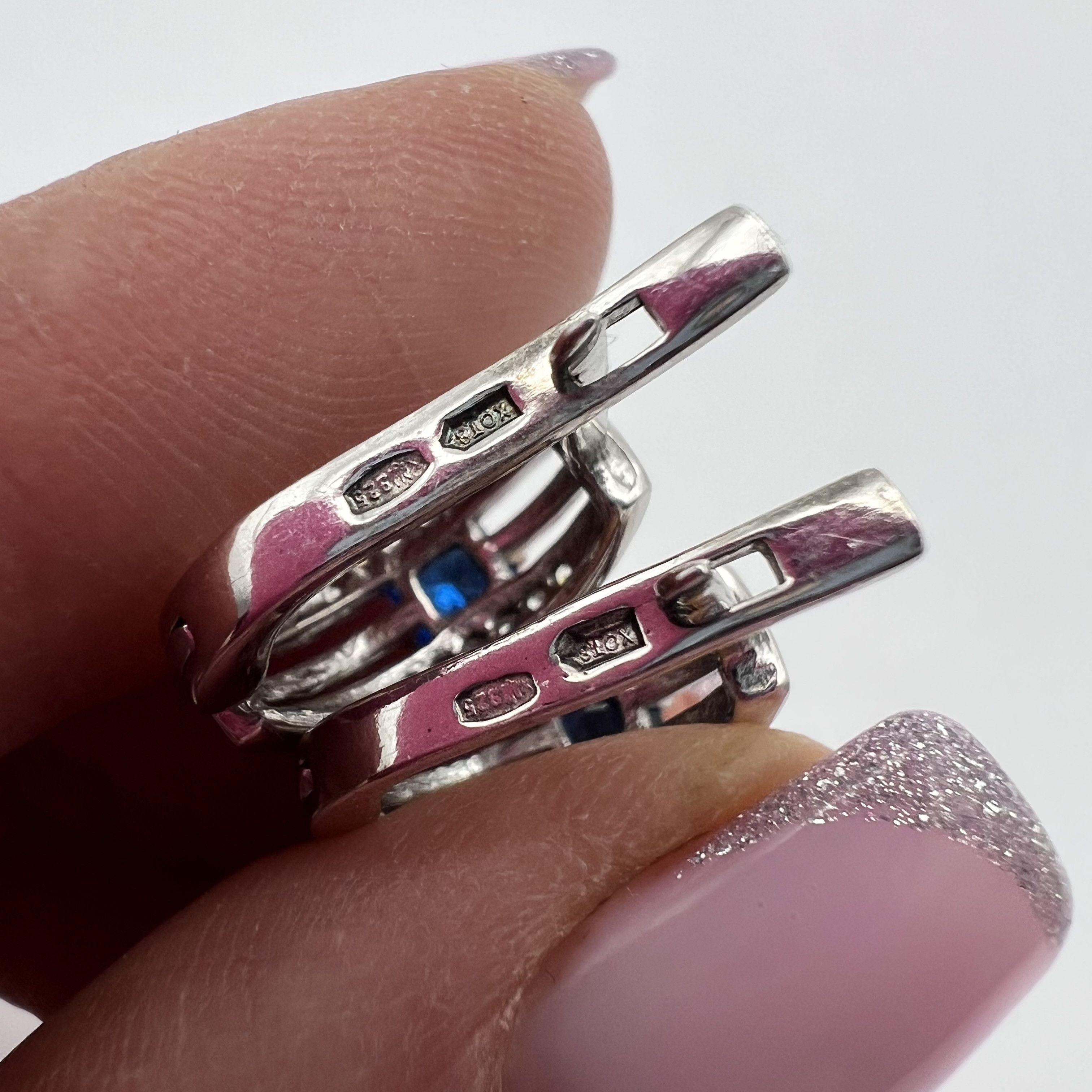 Sterling Silver Vintage Pair Of Stud Earrings Sterling Silver 3.3gr Size ONE SIZE - 6 Thumbnail