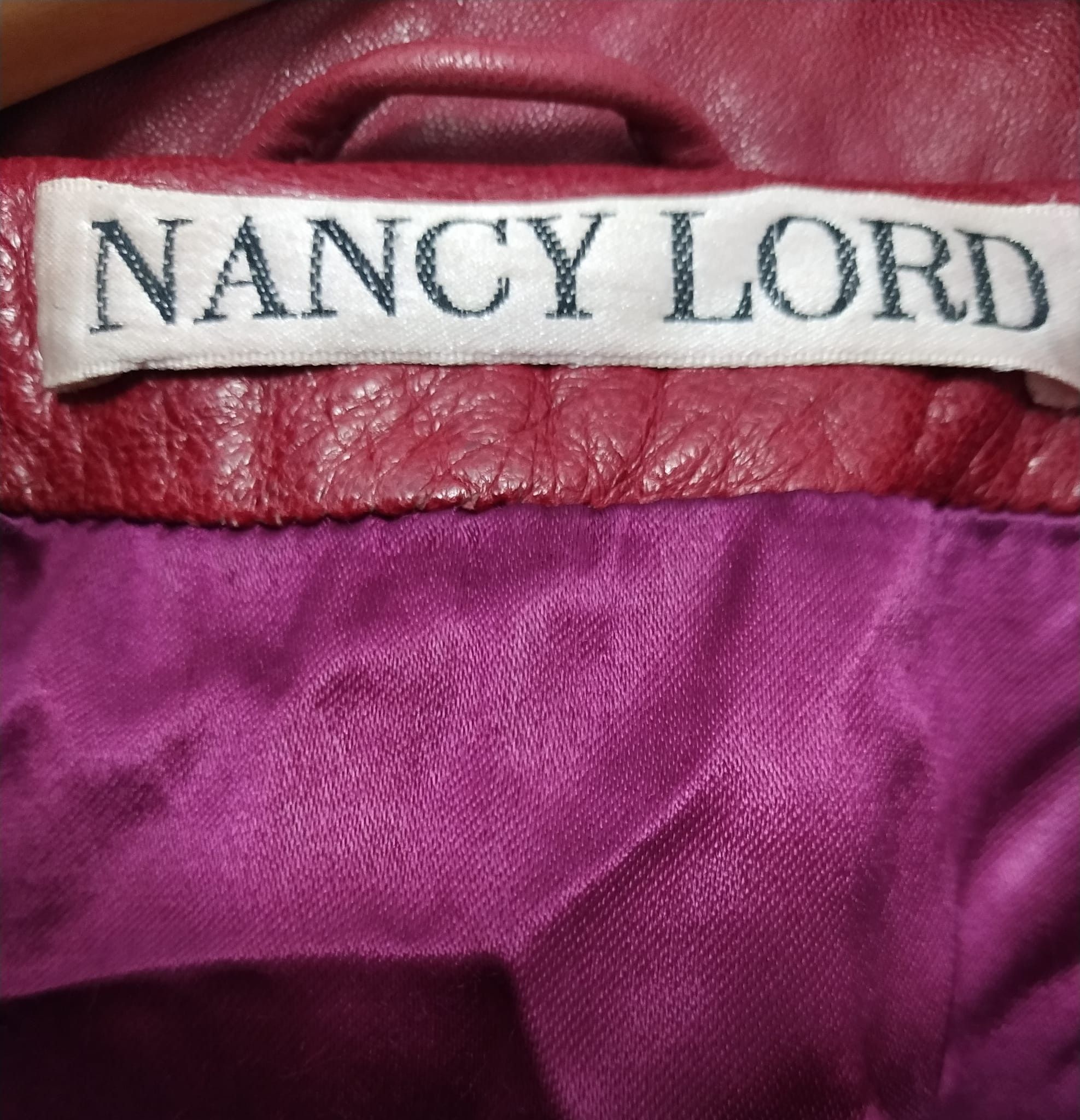 Leather Nancy Lord burgundy red leather coat Size M / US 6-8 / IT 42-44 - 3 Thumbnail