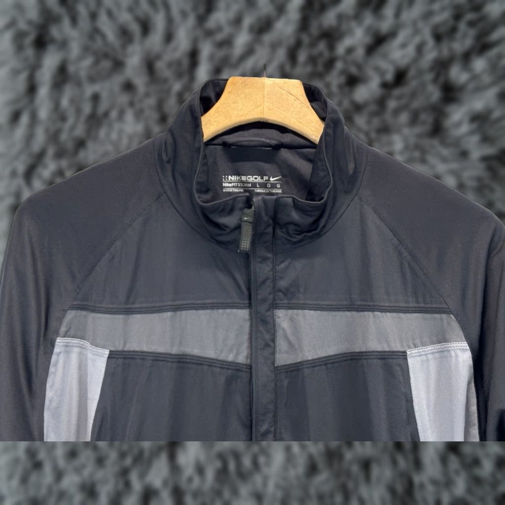 Nike Nike Golf Pullover Jacket Men L Black Gray Half Zip Storm Windbreaker Read Size US L / EU 52-54 / 3 - 1 Thumbnail