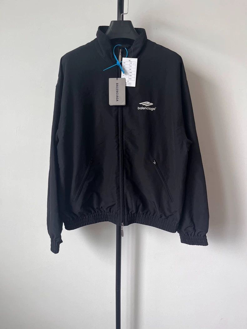 Balenciaga Balenciaga Solid Logo print zip-up sport long-sleeve jacke Size US M / EU 48-50 / 2 - 1 Thumbnail