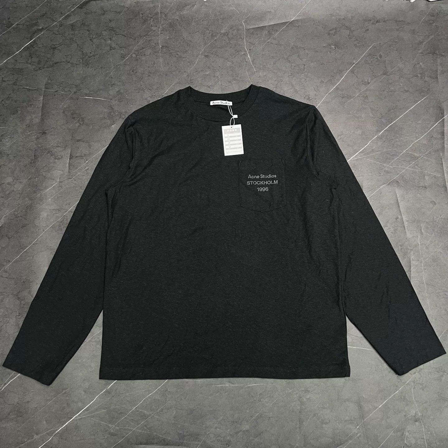 Acne Studios Acne Studios FW25 1996 sml logo crew longsleeve new L Size L / US 10 / IT 46 - 1 Thumbnail