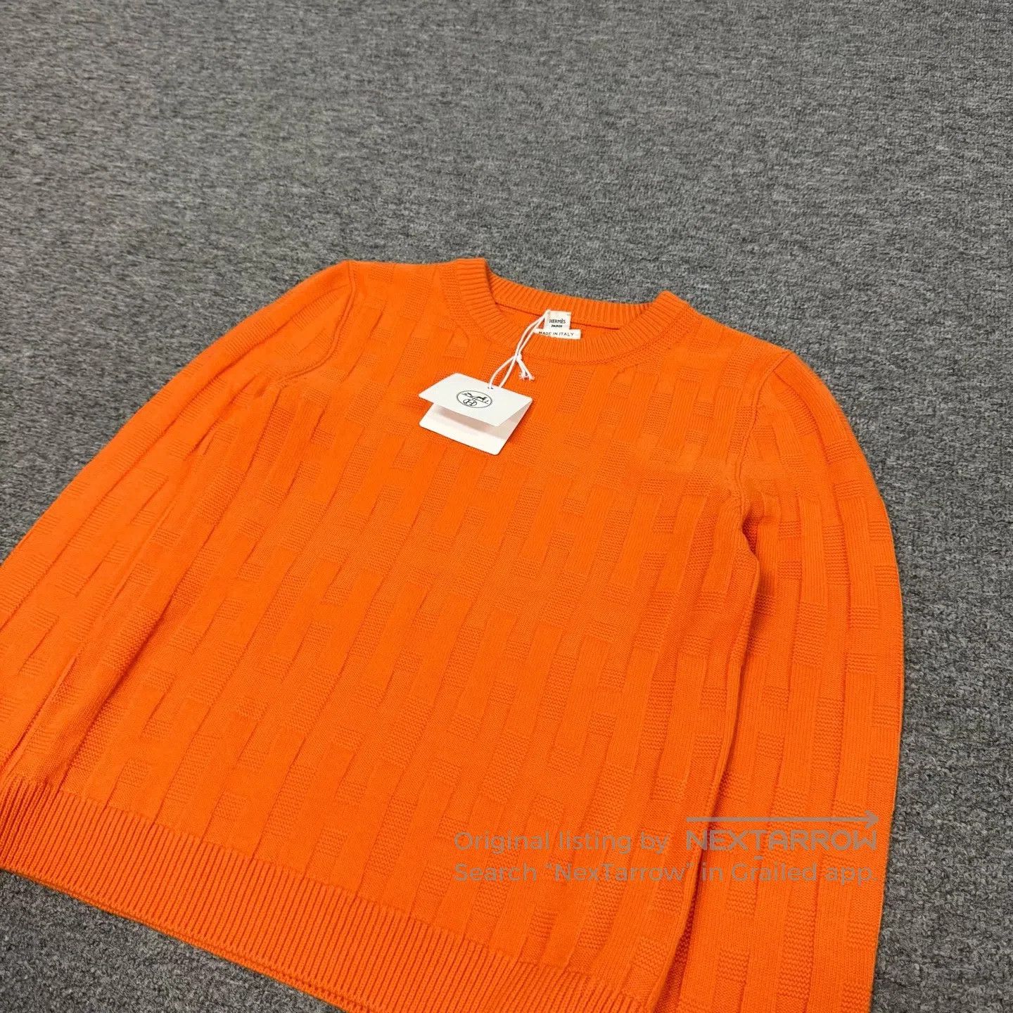 Hermes Hermes Large H-pattern jacquard round-neck knit sweater| Size S / US 4 / IT 40 - 3 Thumbnail